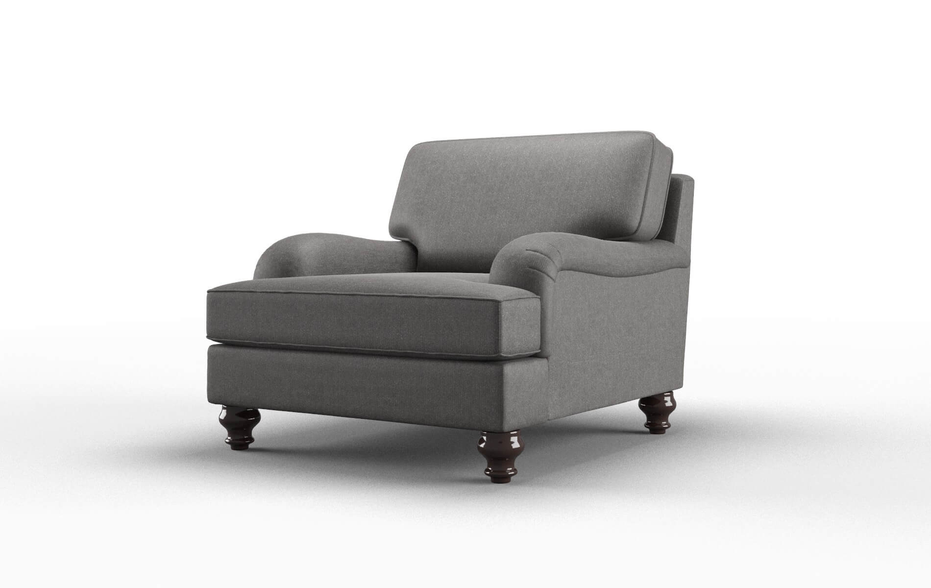 Hamilton Sasha Grey Chair espresso legs 4
