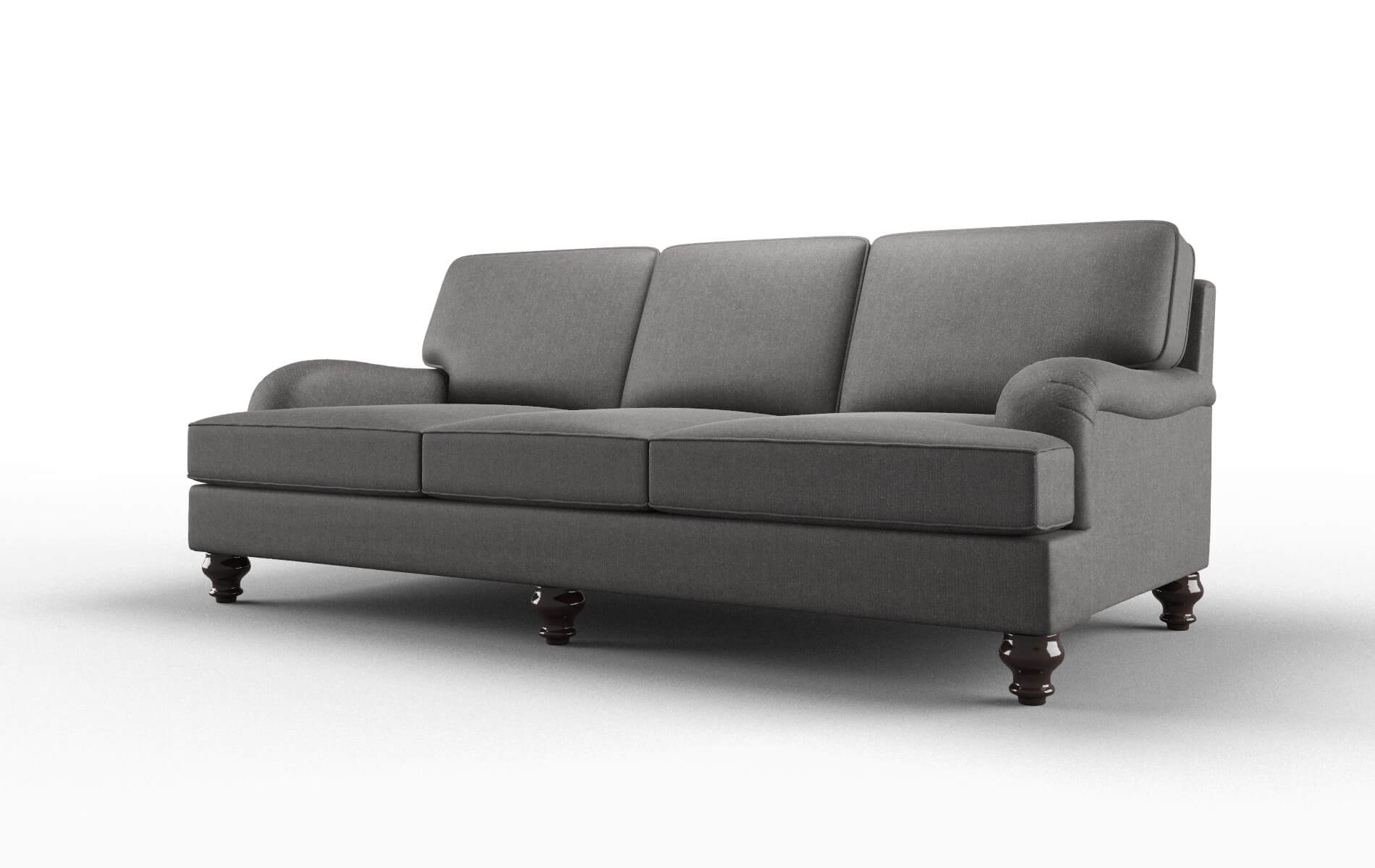 Hamilton Sasha Grey Sofa espresso legs 4