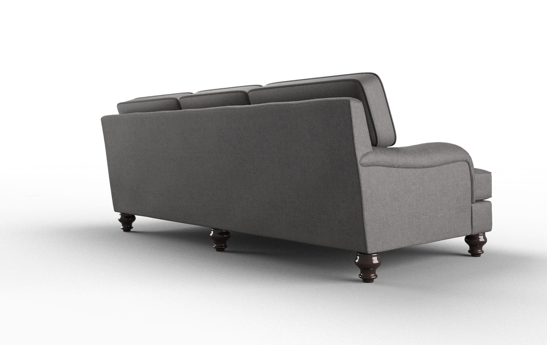 Hamilton Sasha Grey Sofa espresso legs 5