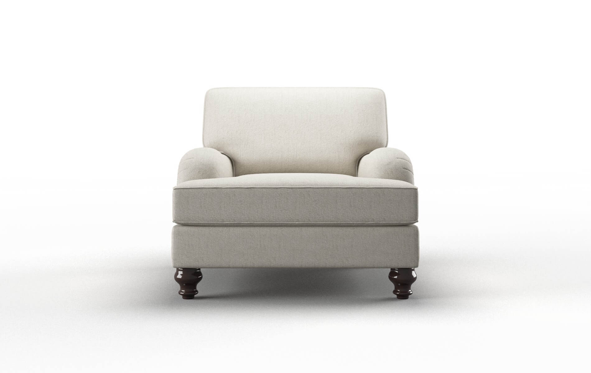 Hamilton Sasha Linen Chair espresso legs 1