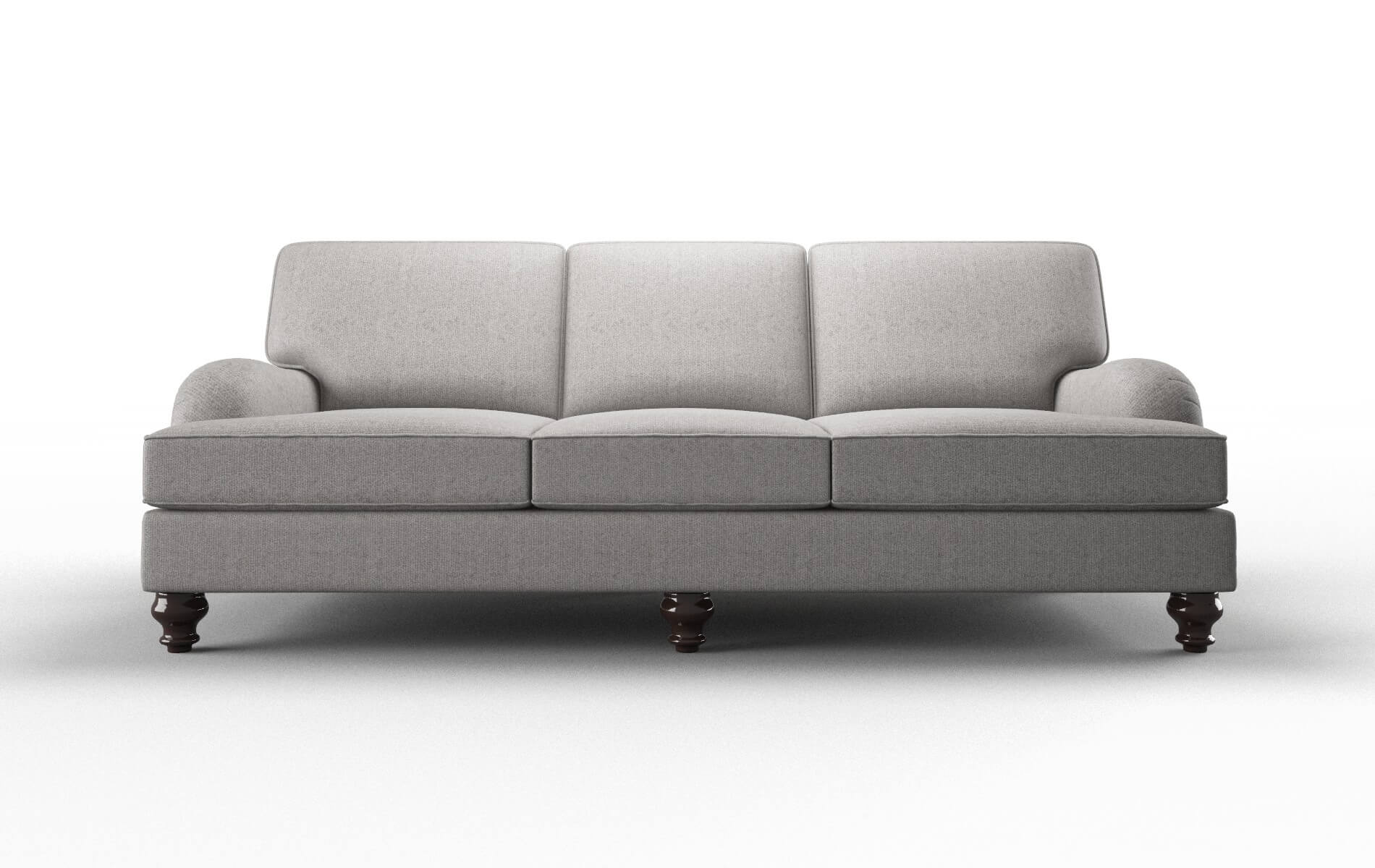 Hamilton Sasha silver Sofa Espresso Legs  1