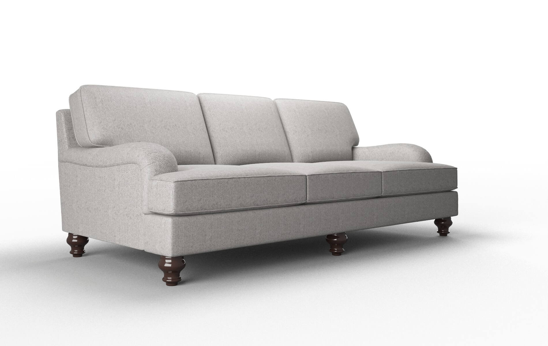 Hamilton Sasha Silver Sofa espresso legs 2