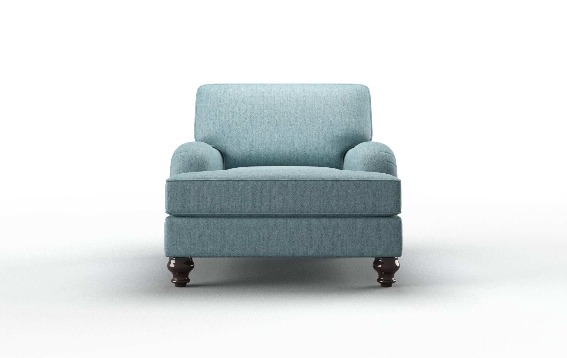 Hamilton Sasha Teal chair espresso legs