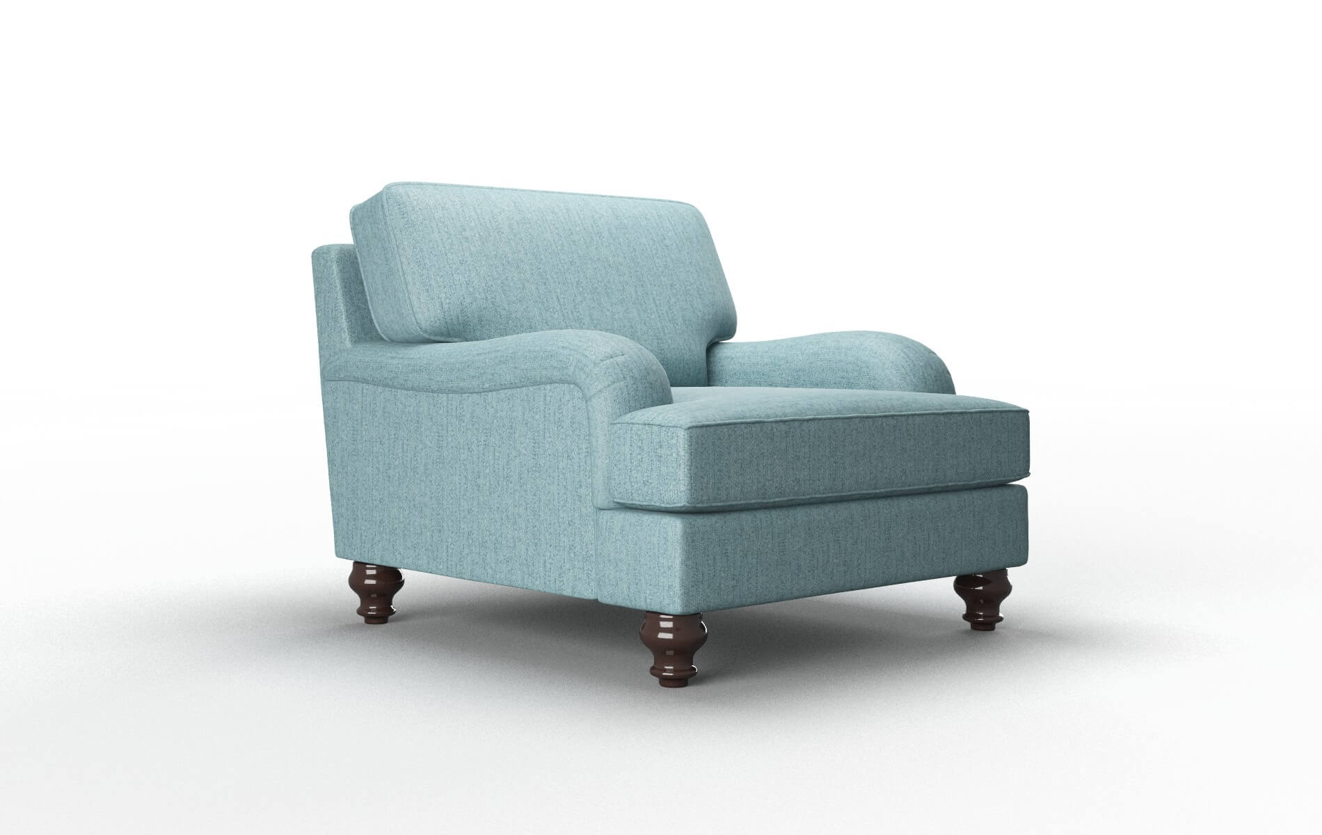 Hamilton Sasha Teal Chair espresso legs 2