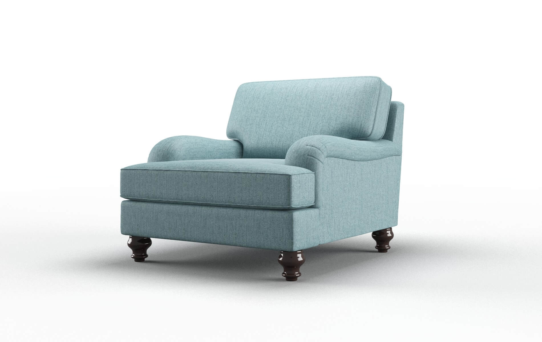 Hamilton Sasha Teal Chair espresso legs 4