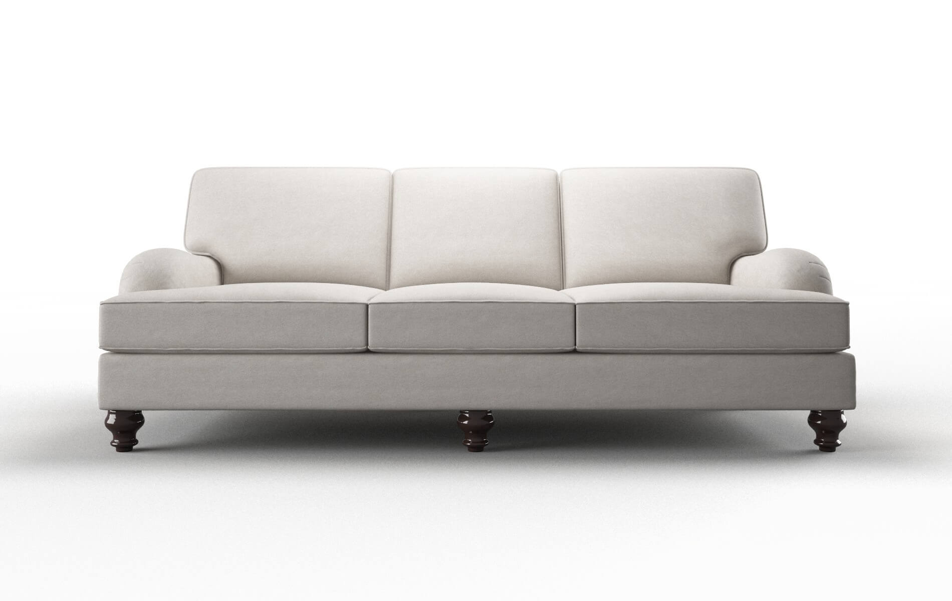 Hamilton Suave Dove Sofa espresso legs 1