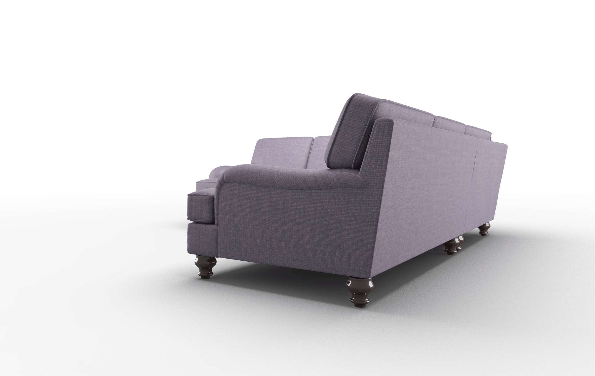 Hamilton Tess Blackberry Sectional espresso legs 4