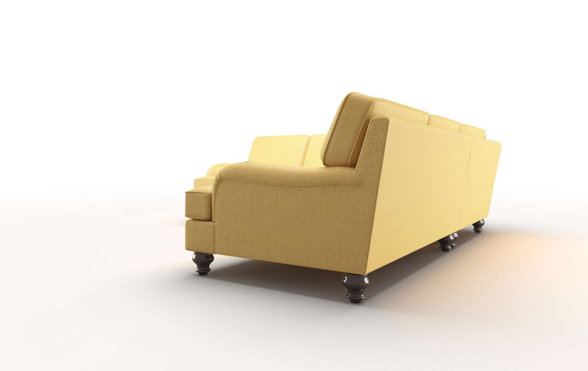 Hamilton Tess Turmeric Sectional espresso legs 4