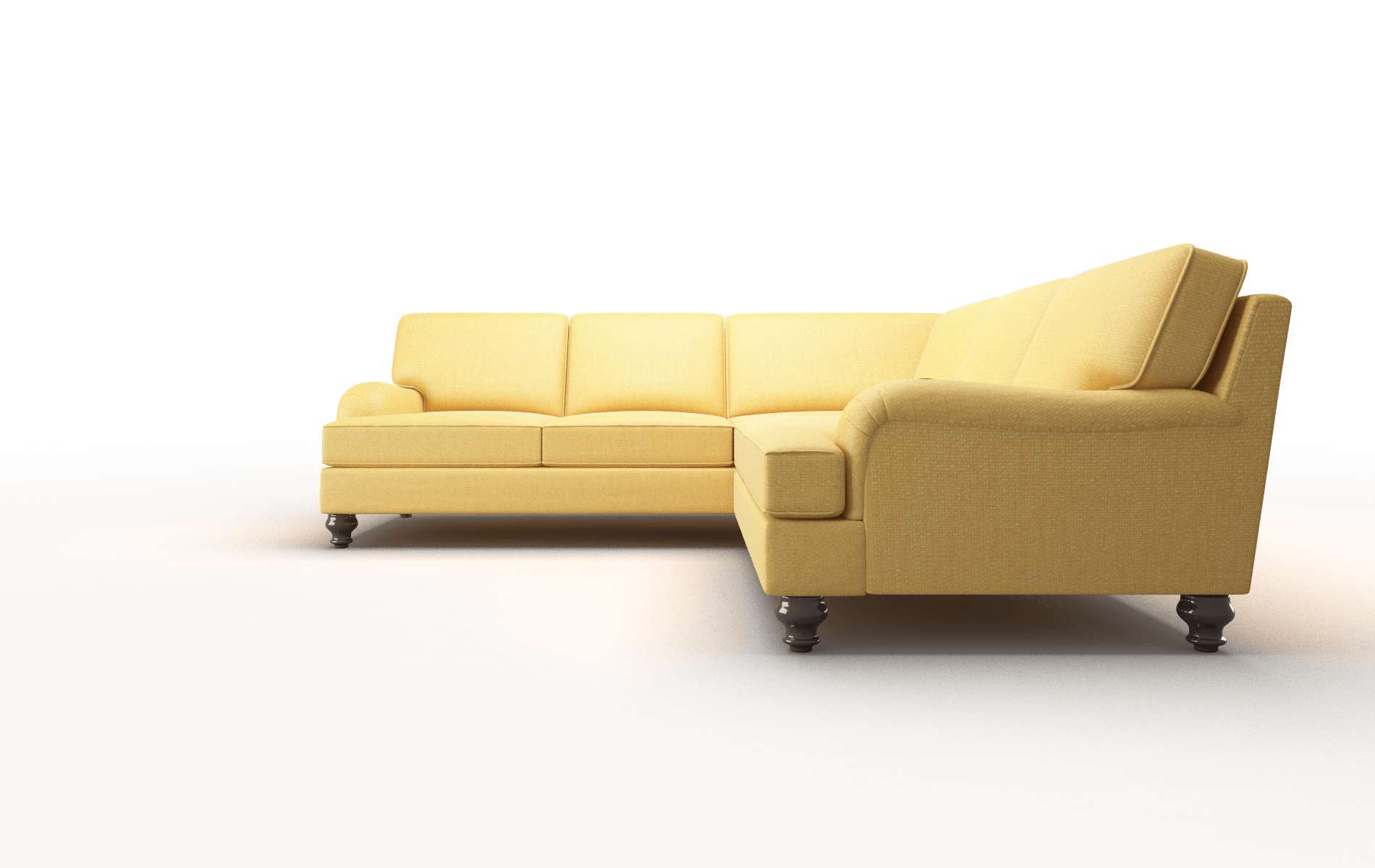 Hamilton Tess Turmeric Sectional espresso legs 5