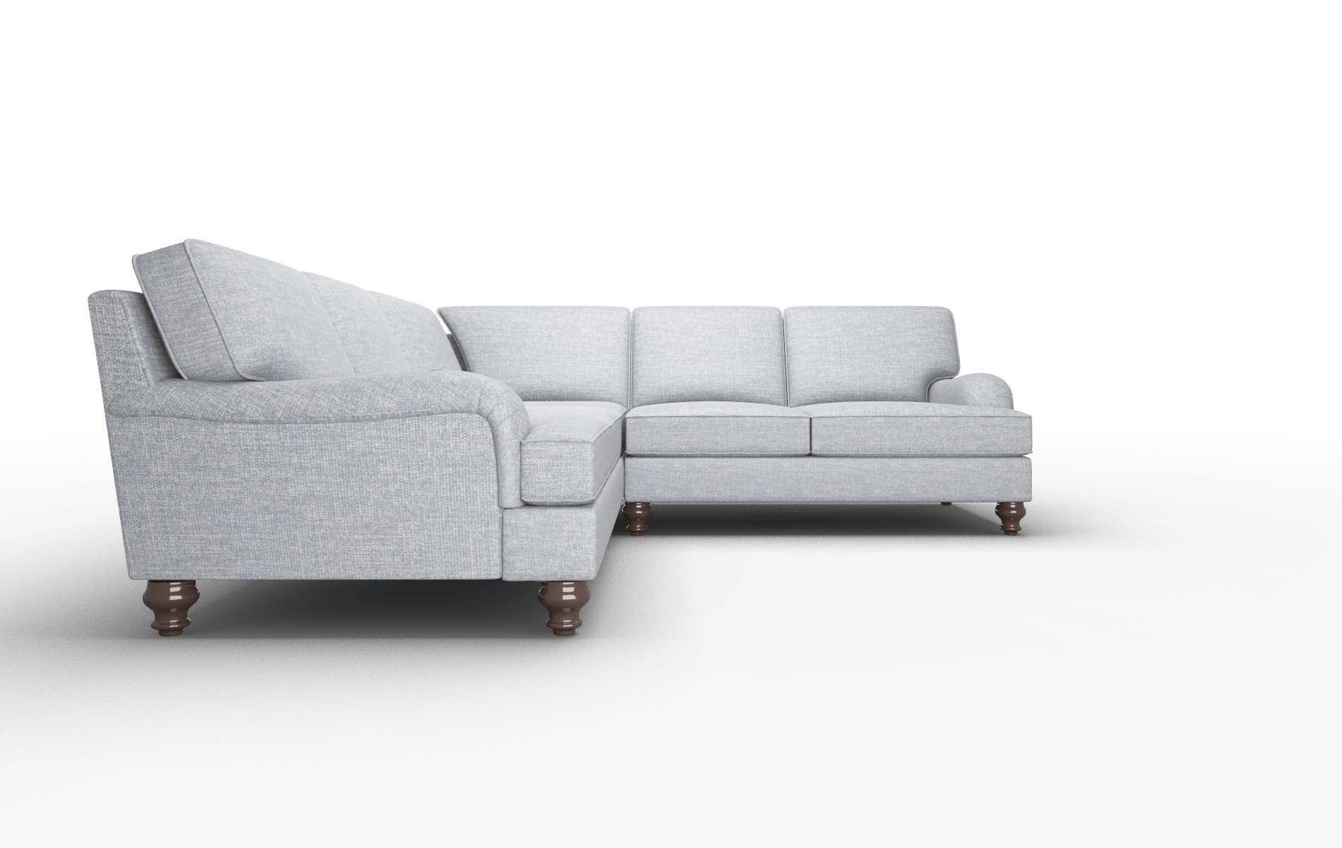 Hamilton Venus Mist Sectional espresso legs 2