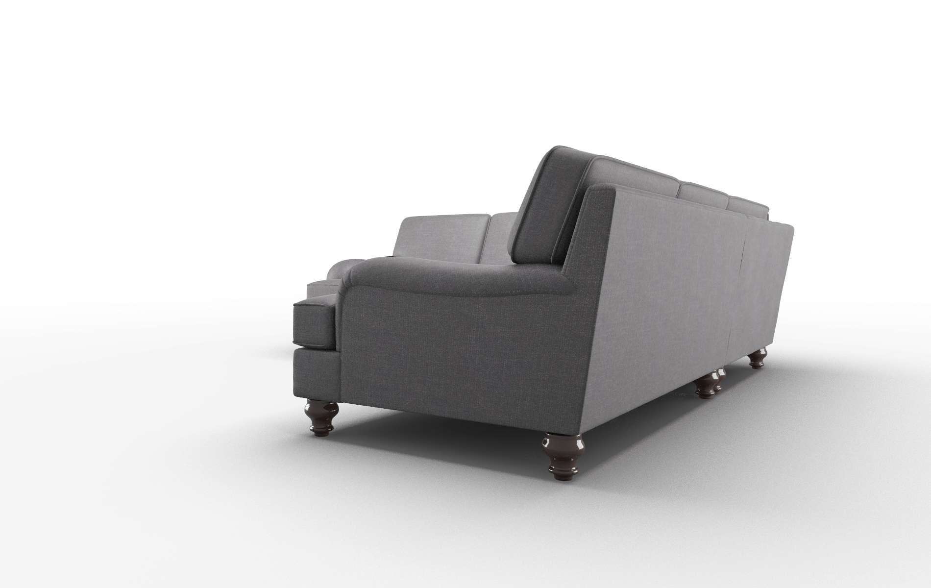 Hamilton Venus Onyx Sectional espresso legs 4