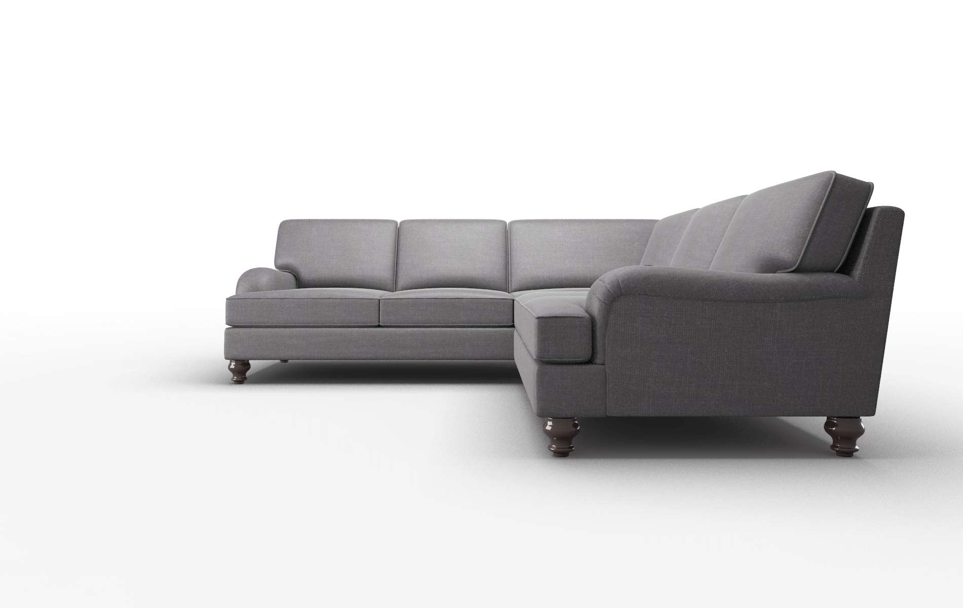 Hamilton Venus Onyx Sectional espresso legs 5