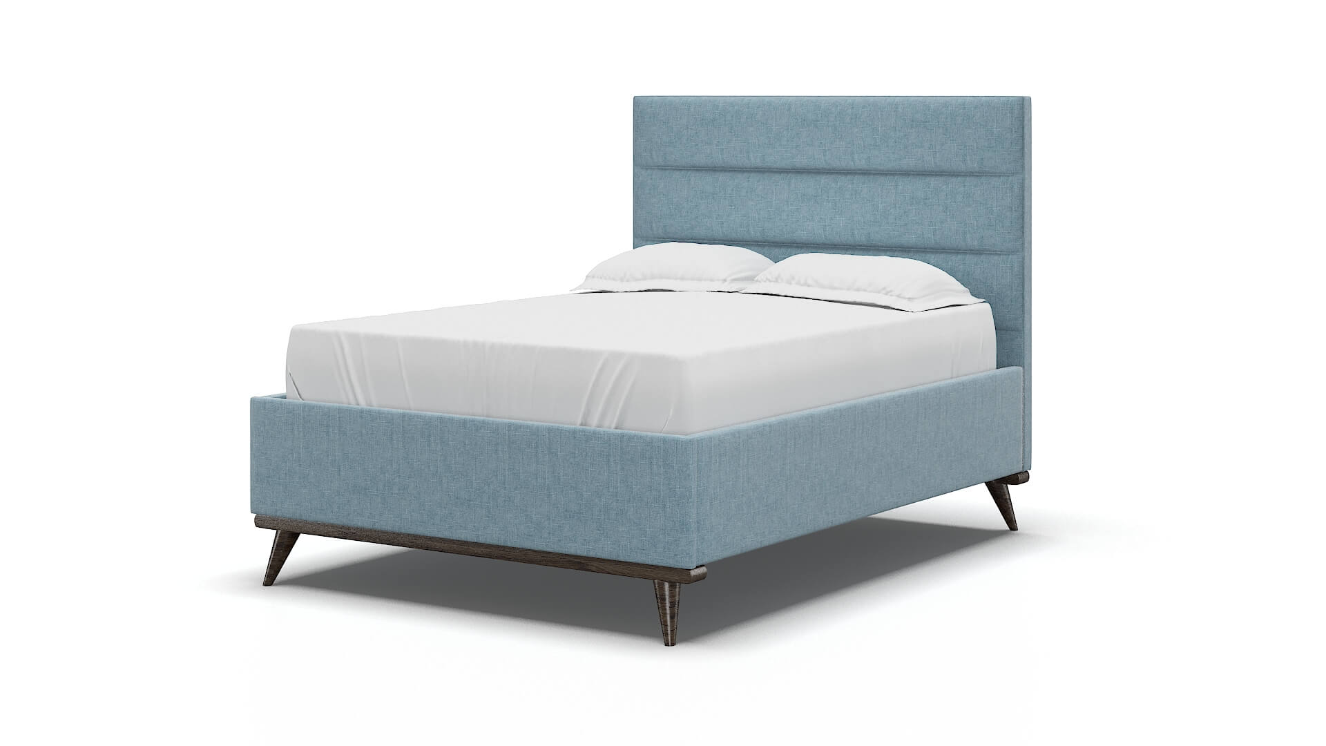 Hannela Atlas Turquoise Bed espresso legs 5