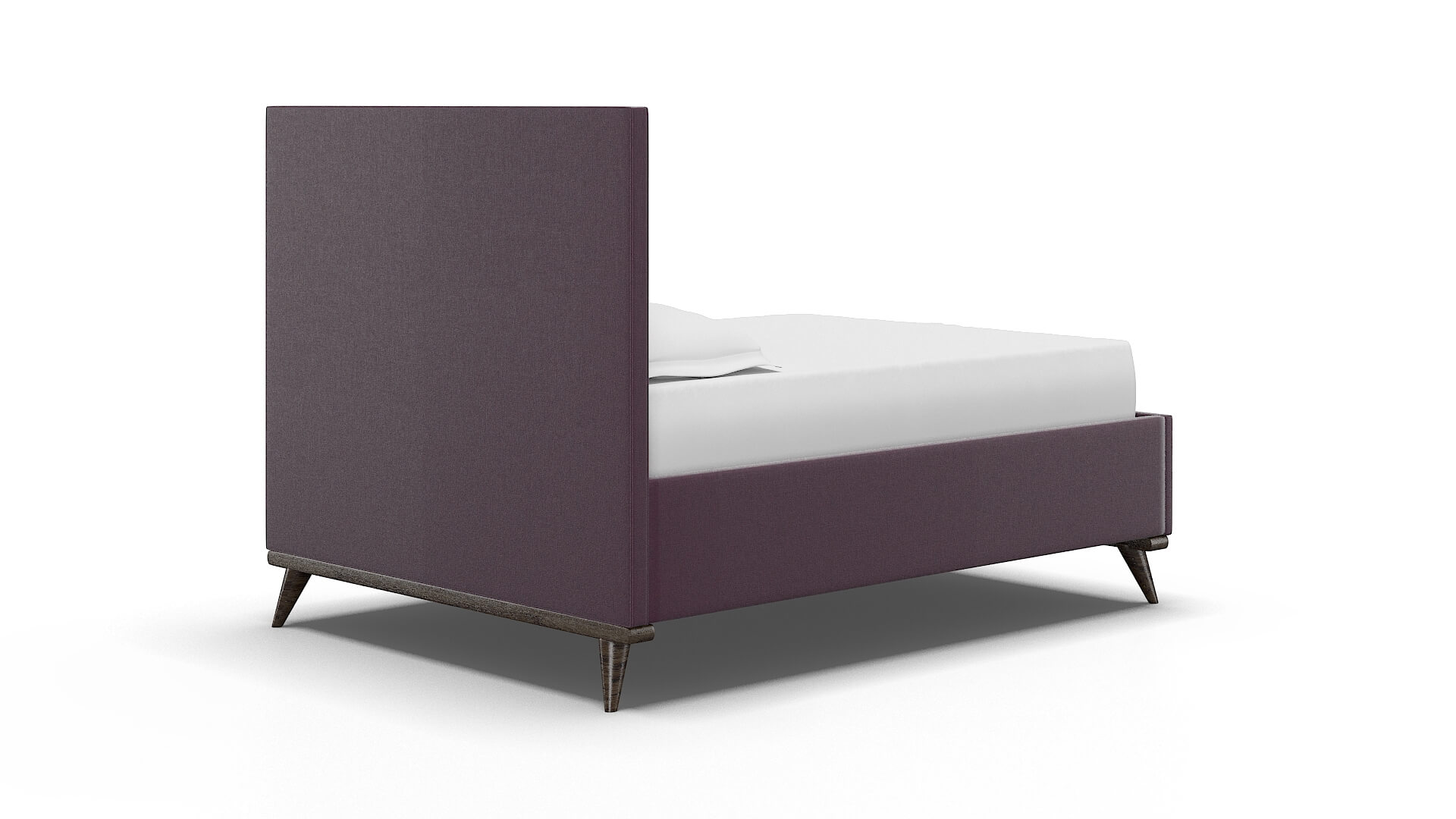 Hannela Bella Aubergine Bed espresso legs 4