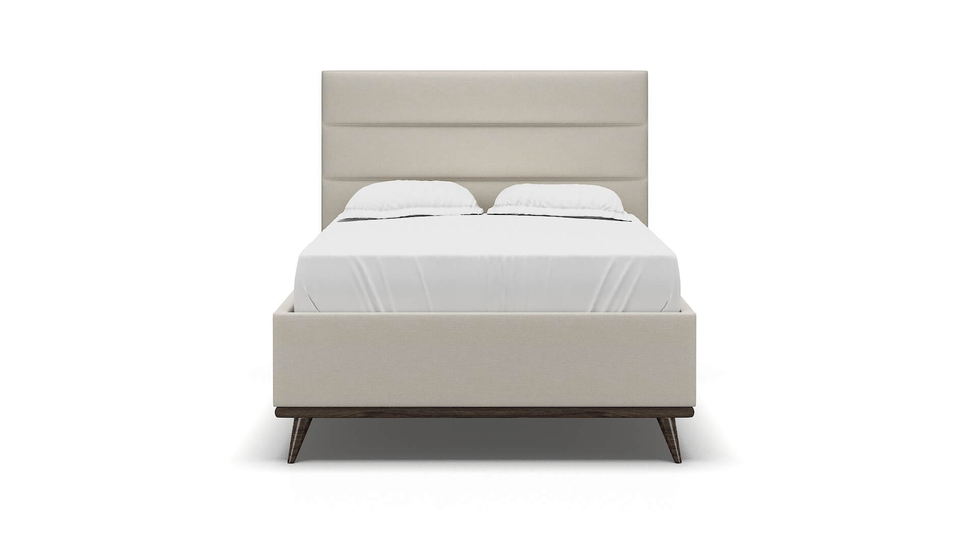 Hannela Bungalow Ivory Bed espresso legs 1