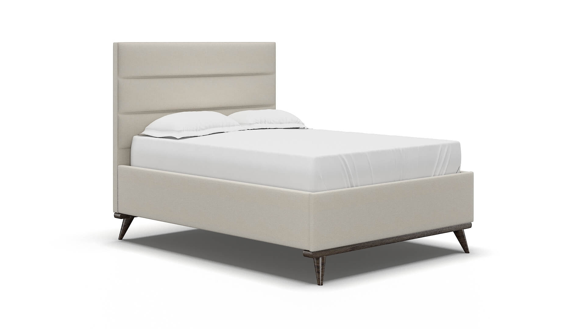Hannela Bungalow Ivory Bed espresso legs 2