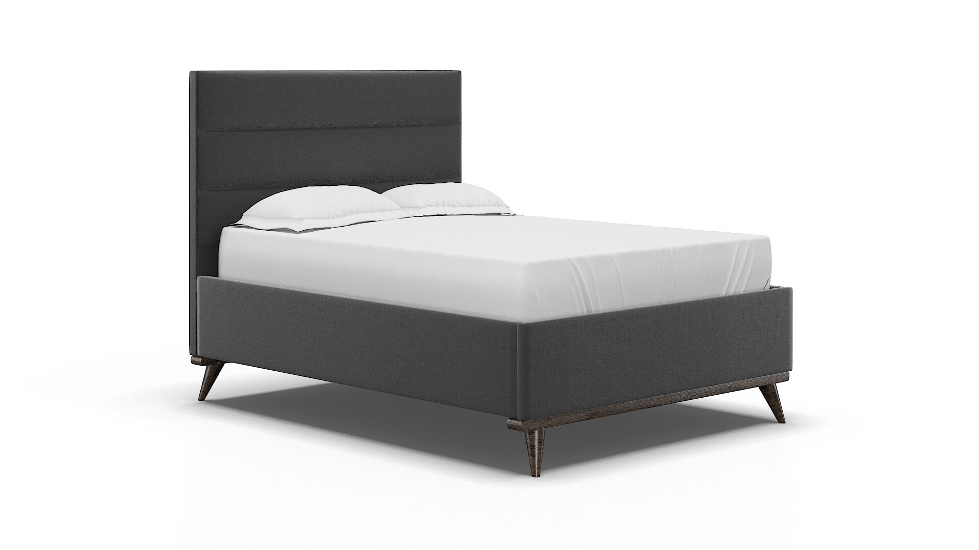 Hannela Catalina Charcoal Bed espresso legs 2