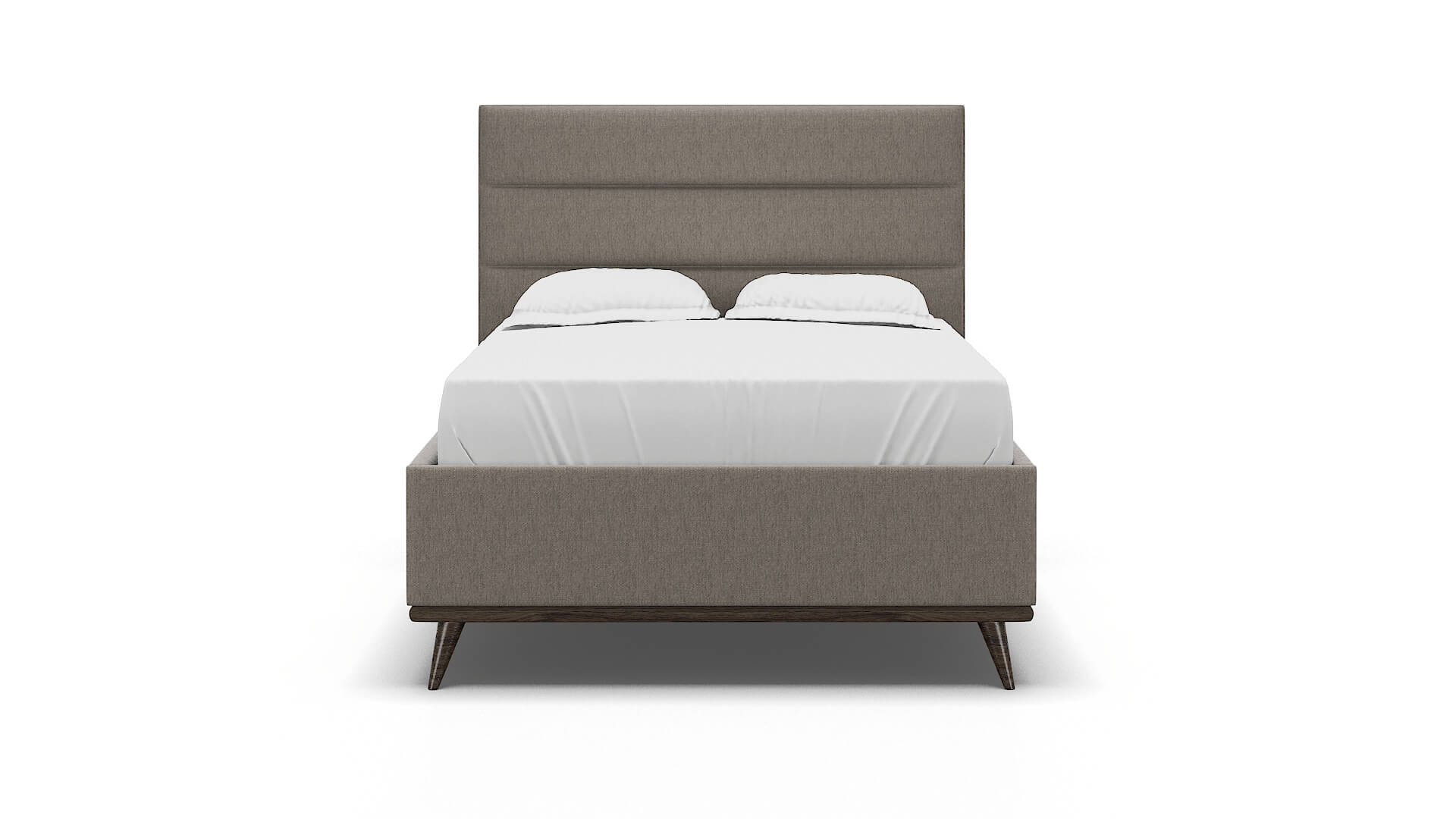 Hannela Cosmo Taupe Bed espresso legs 1