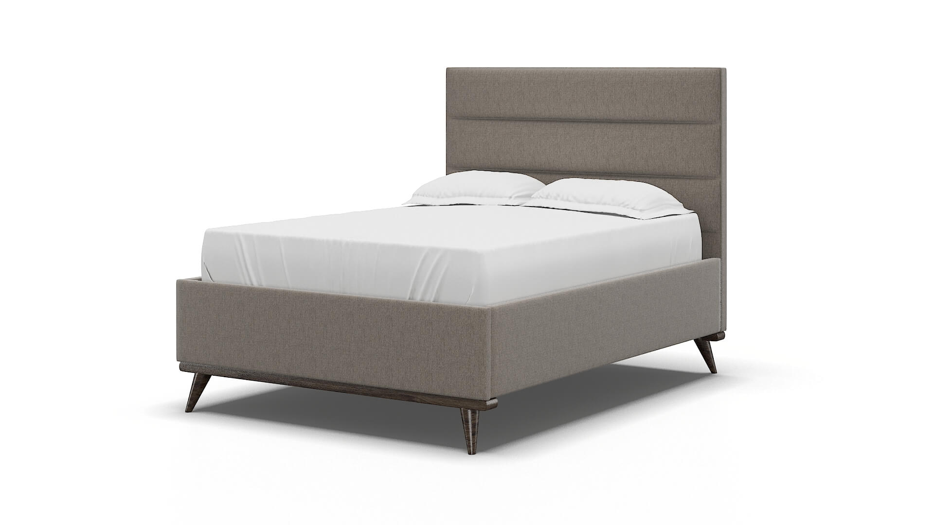 Hannela Cosmo Taupe Bed espresso legs 5