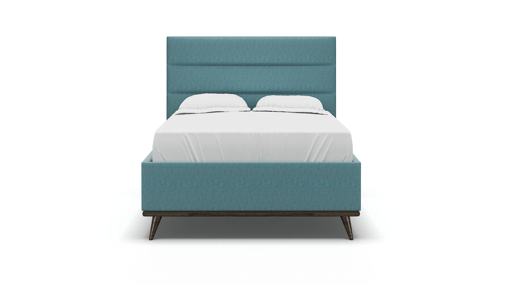 Hannela Cosmo Turquoise Bed espresso legs 1