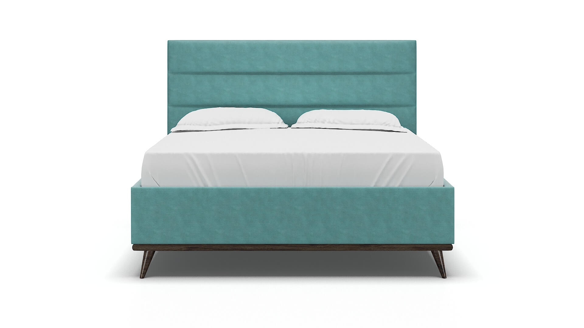 Hannela Curious Turquoise Bed King espresso legs 1