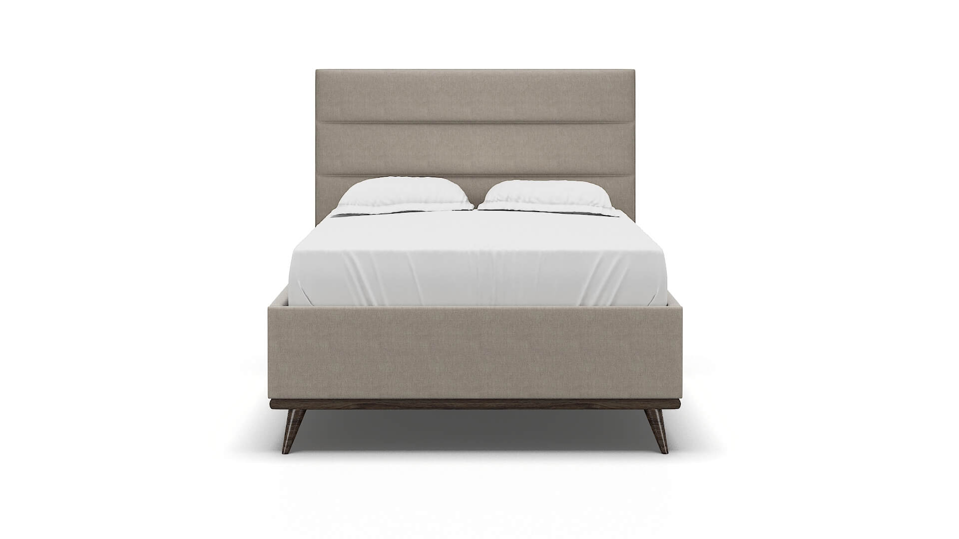 Hannela Derby Linen Bed espresso legs 1