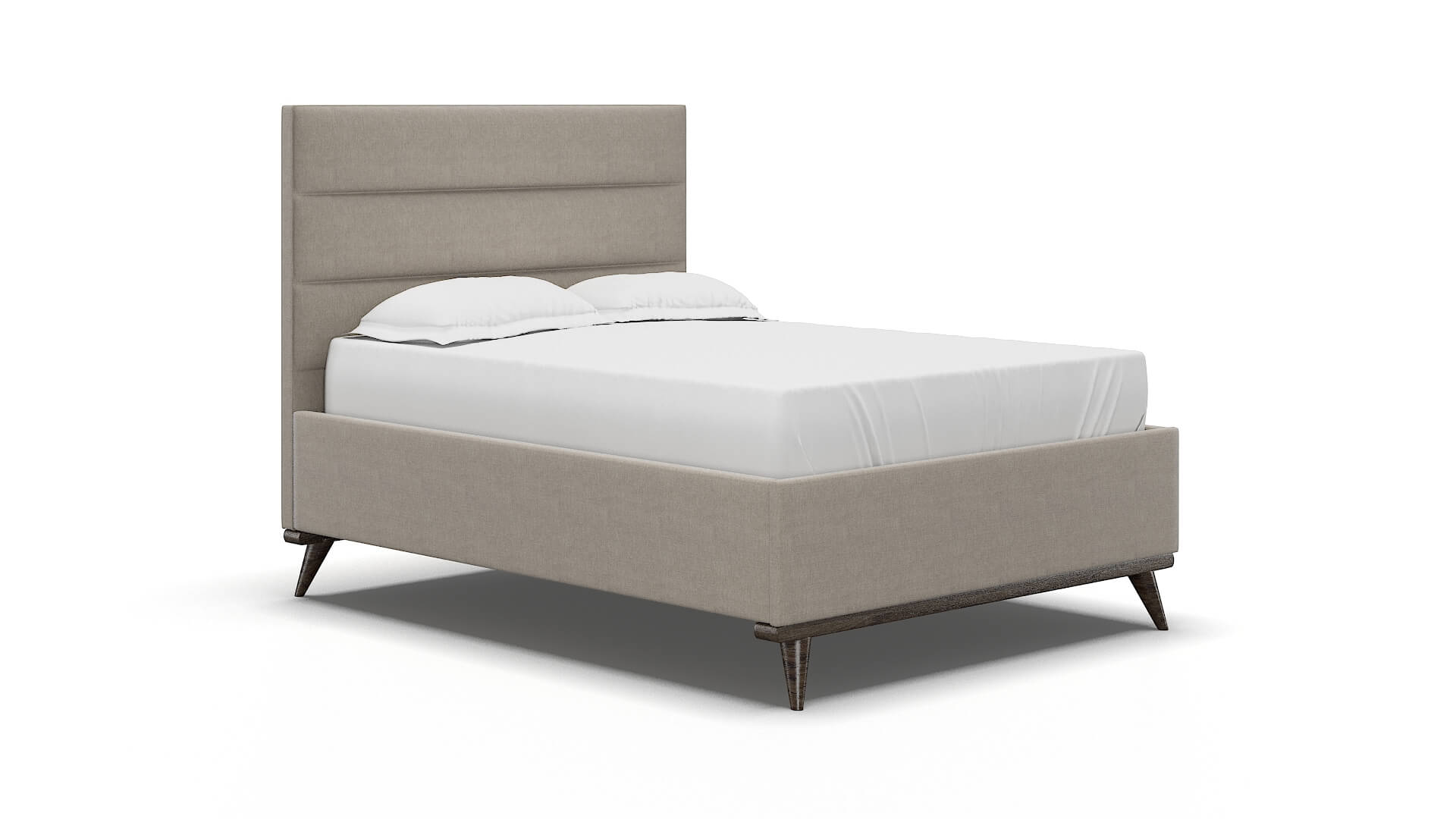 Hannela Derby Linen Bed espresso legs 2