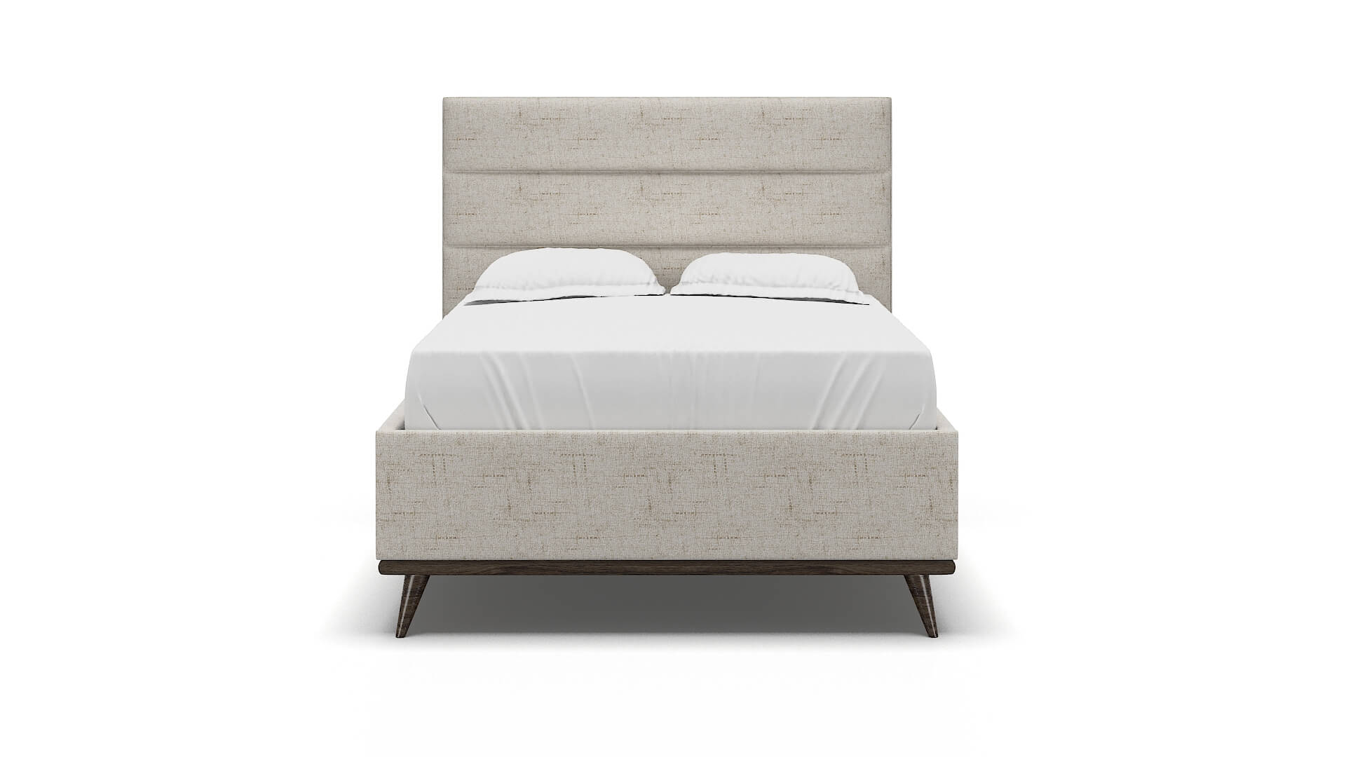 Hannela Derby Taupe Bed espresso legs 1