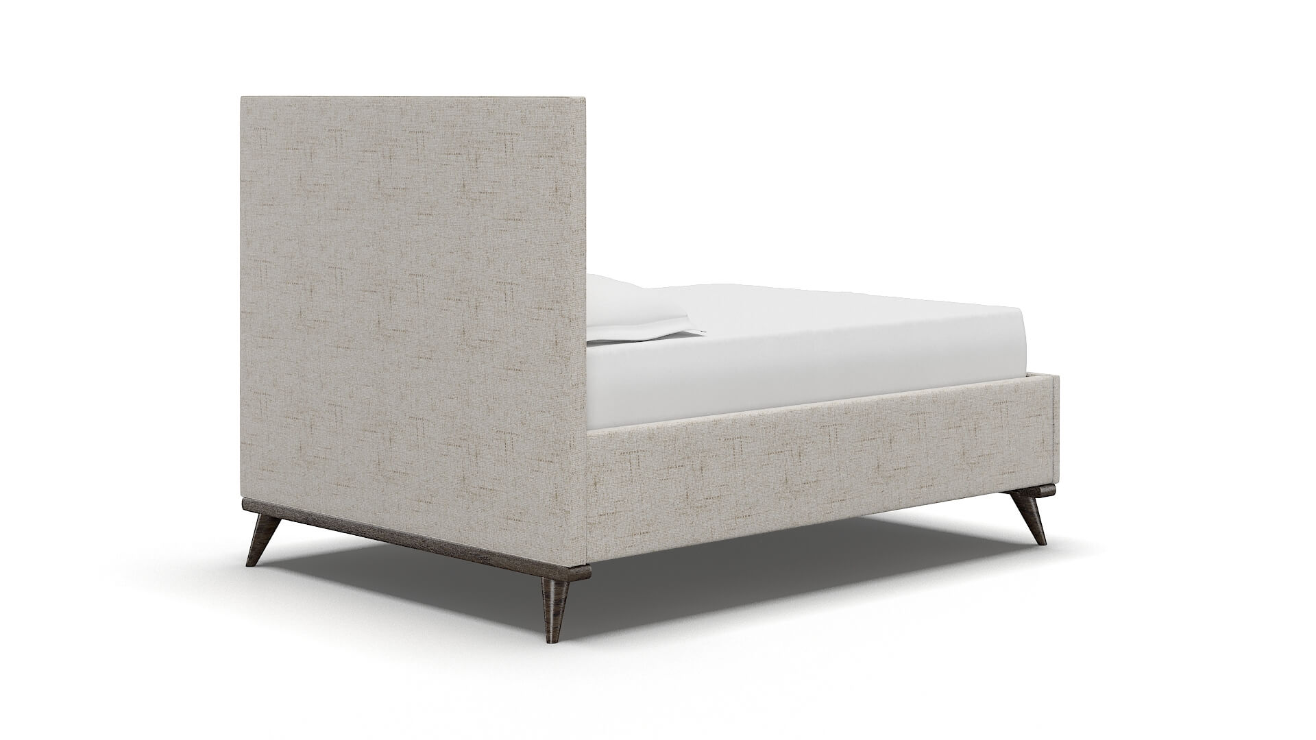 Hannela Derby Taupe Bed espresso legs 4