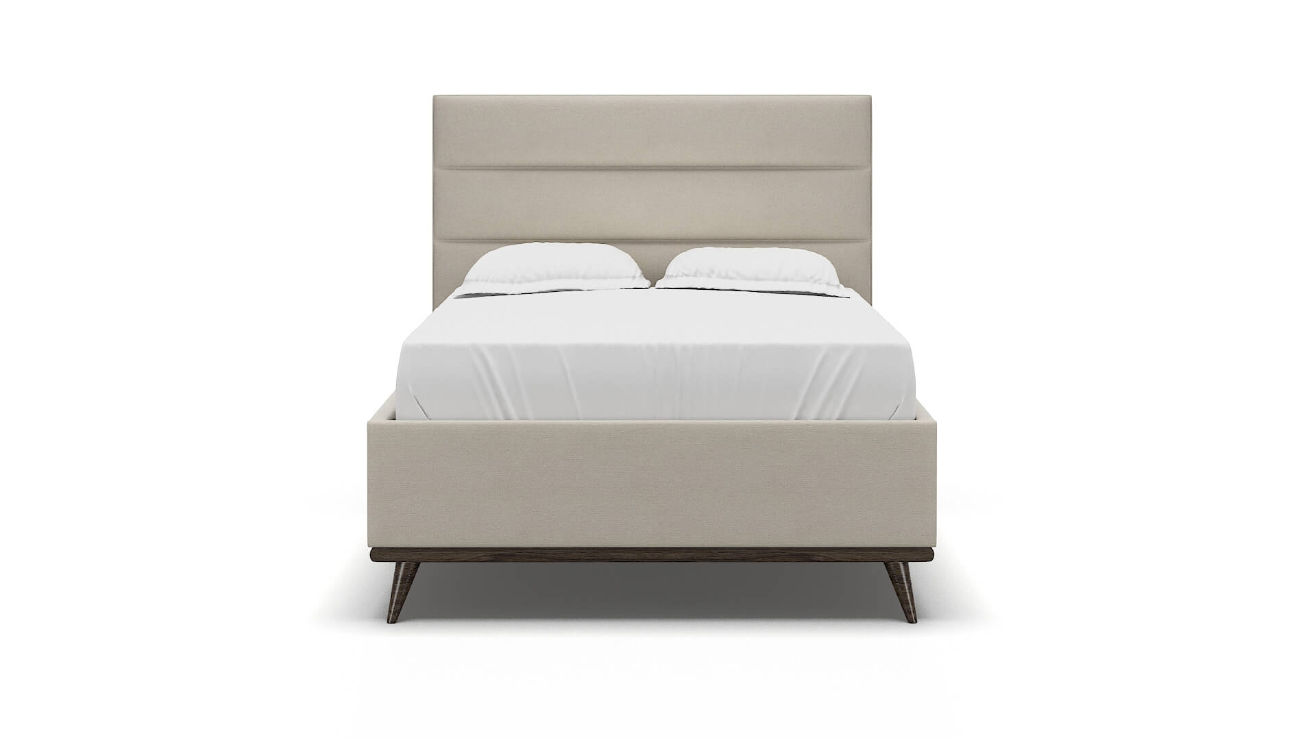 Hannela Malibu Linen Bed espresso legs 1