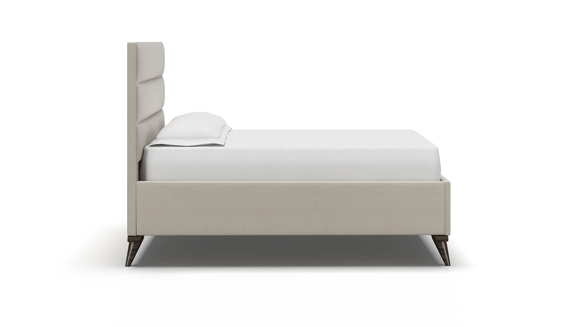 Hannela Malibu Linen Bed espresso legs 3