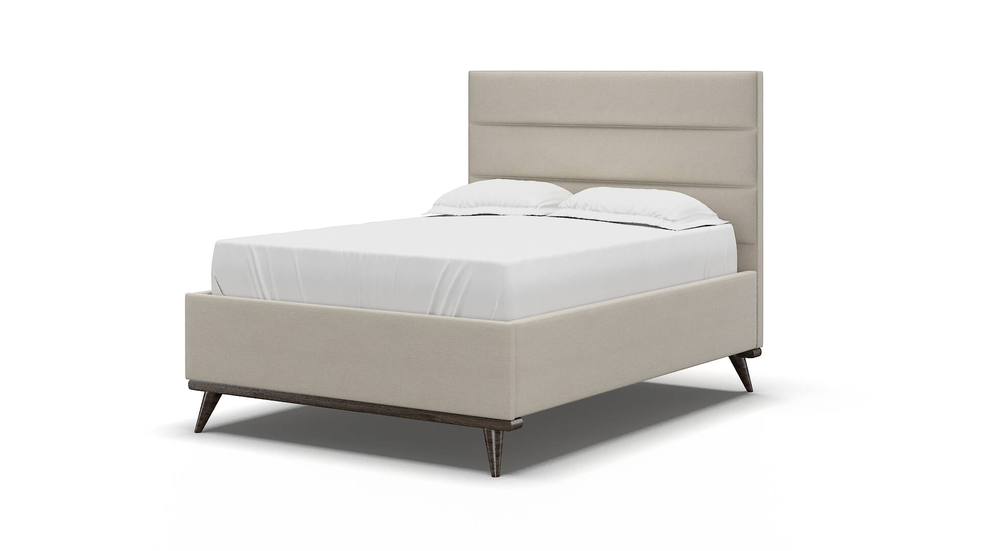 Hannela Malibu Linen Bed espresso legs 5