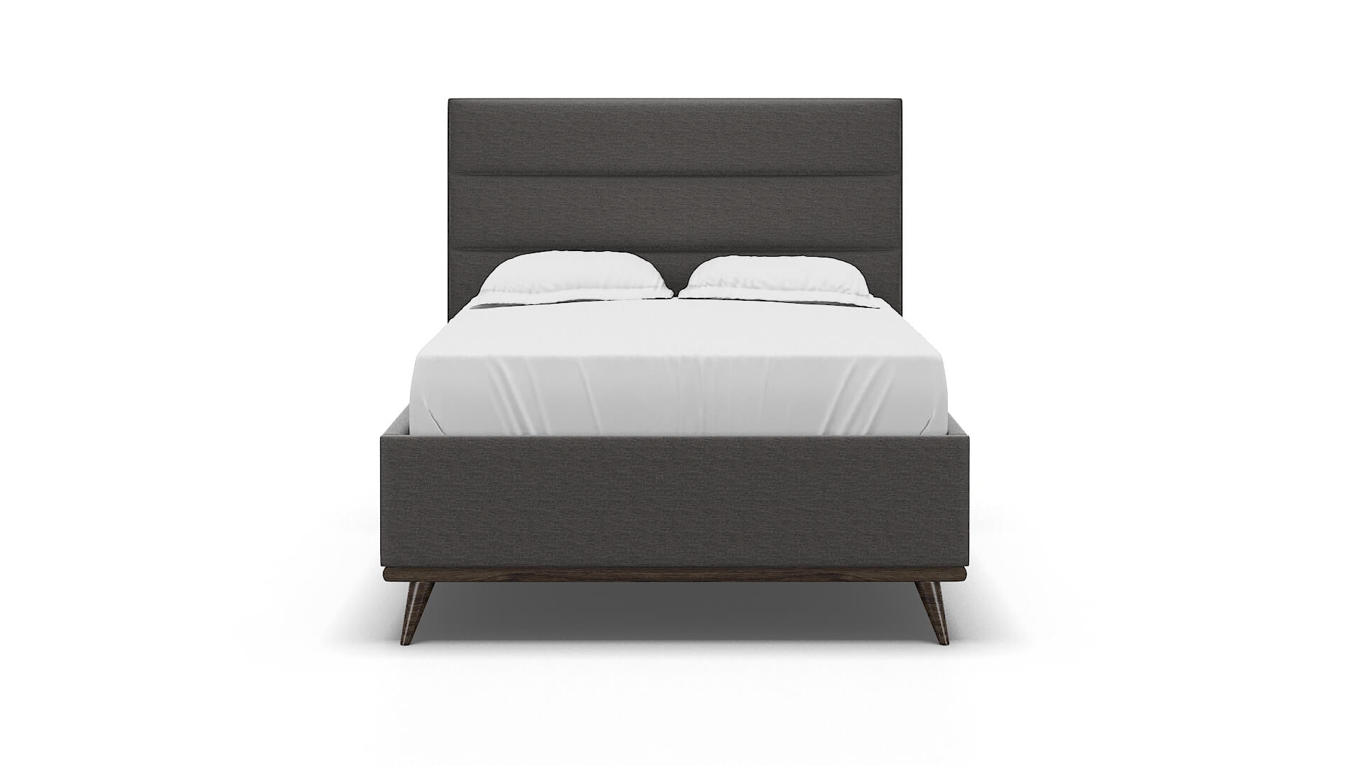 Hannela Oscar Charcoal Bed espresso legs 1