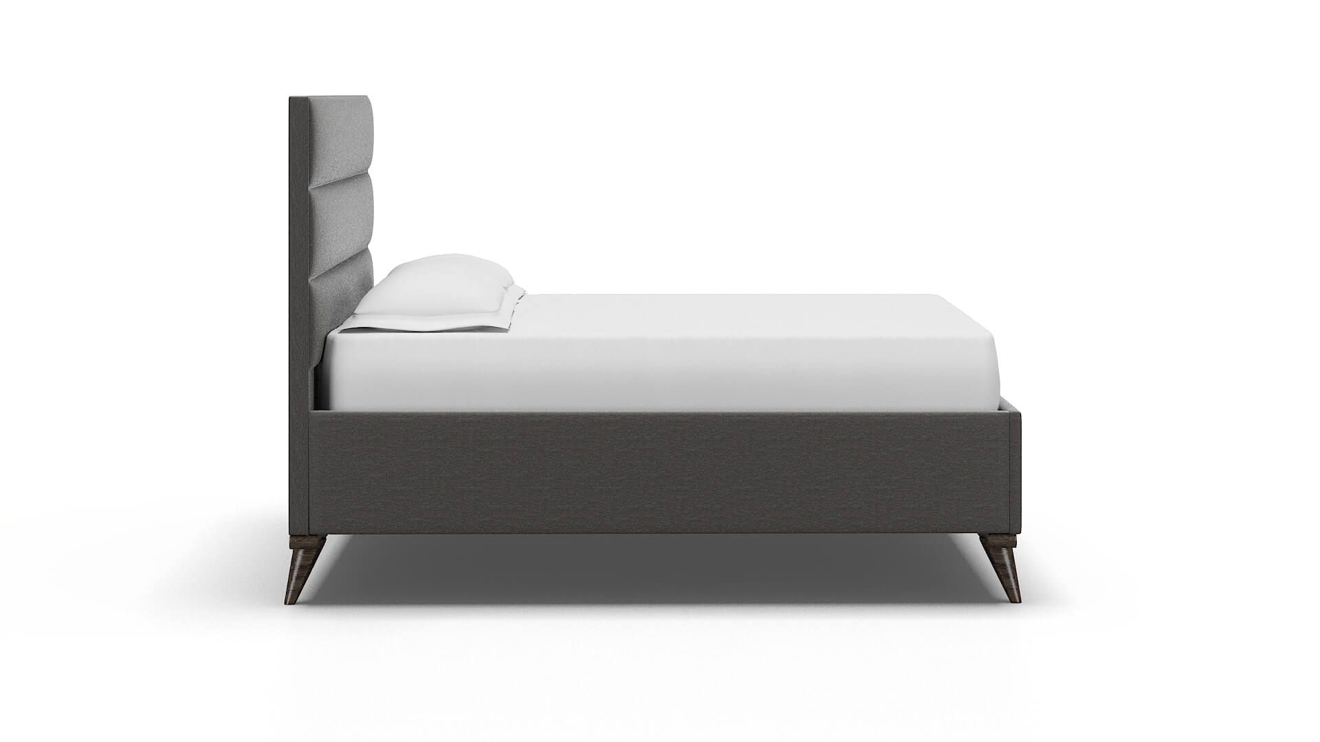 Hannela Oscar Grey Bed espresso legs 3