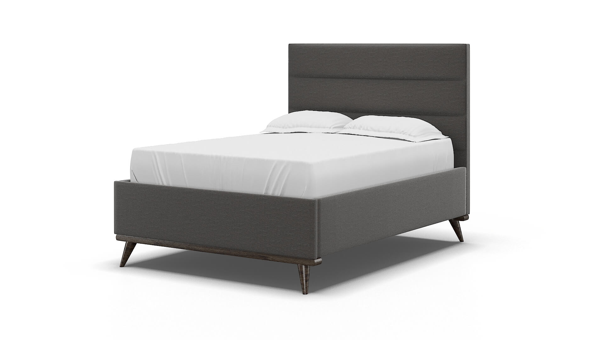 Hannela Oscar Grey Bed espresso legs 5