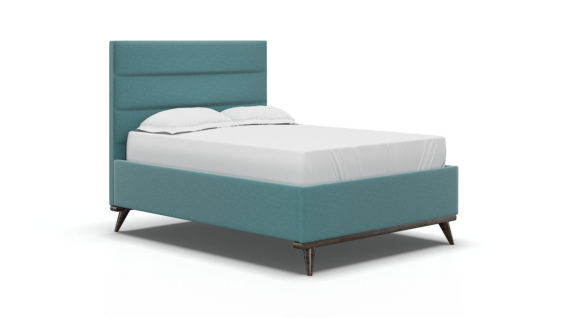 Hannela Parker Turquoise Bed espresso legs 2