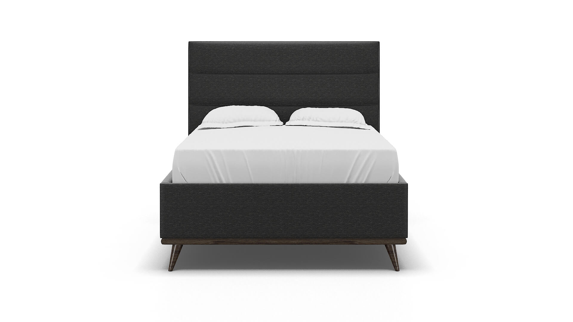 Hannela Phoenix Charcoal Bed espresso legs 1