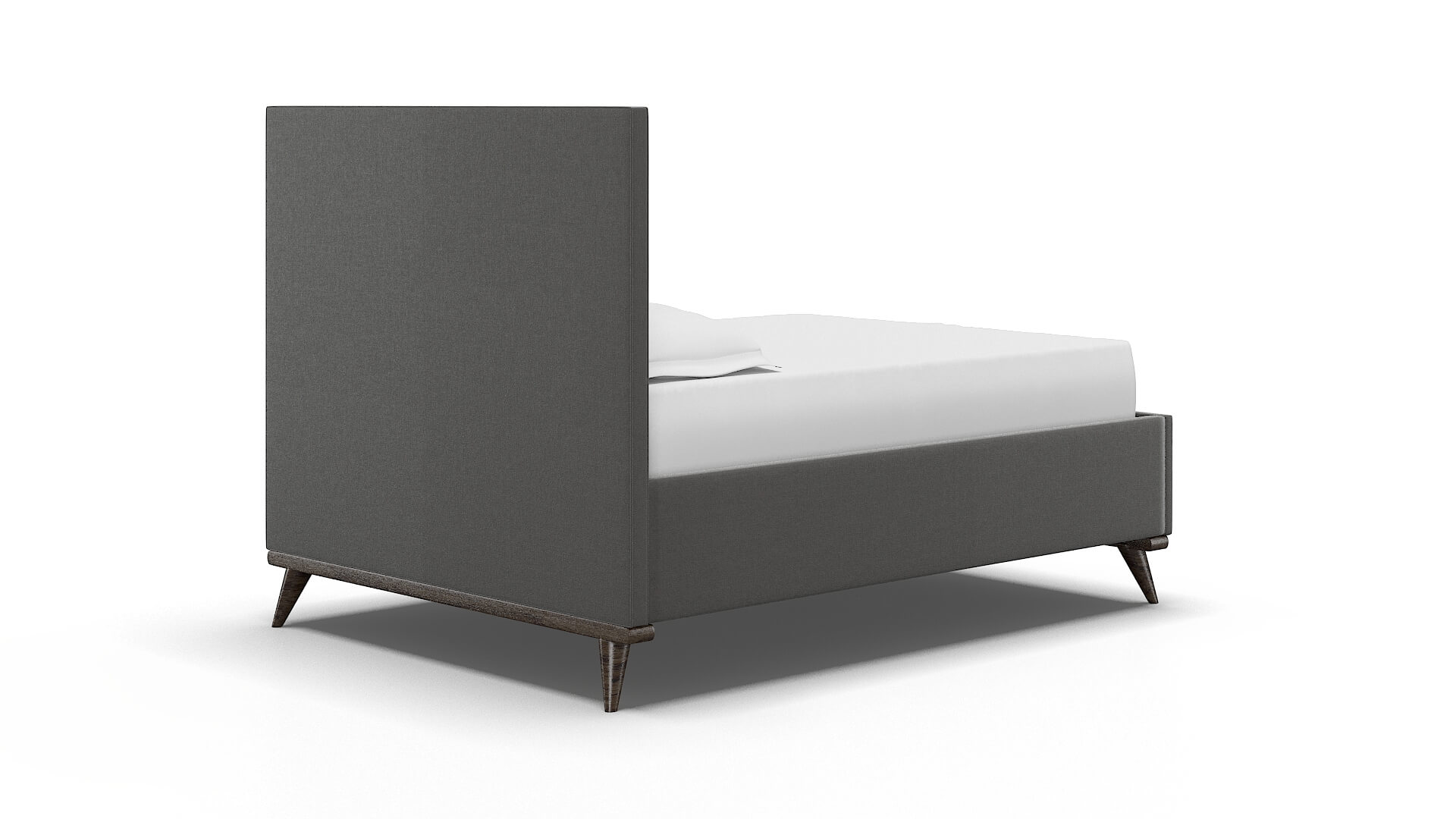 Hannela Rocket Charcoal Bed espresso legs 4