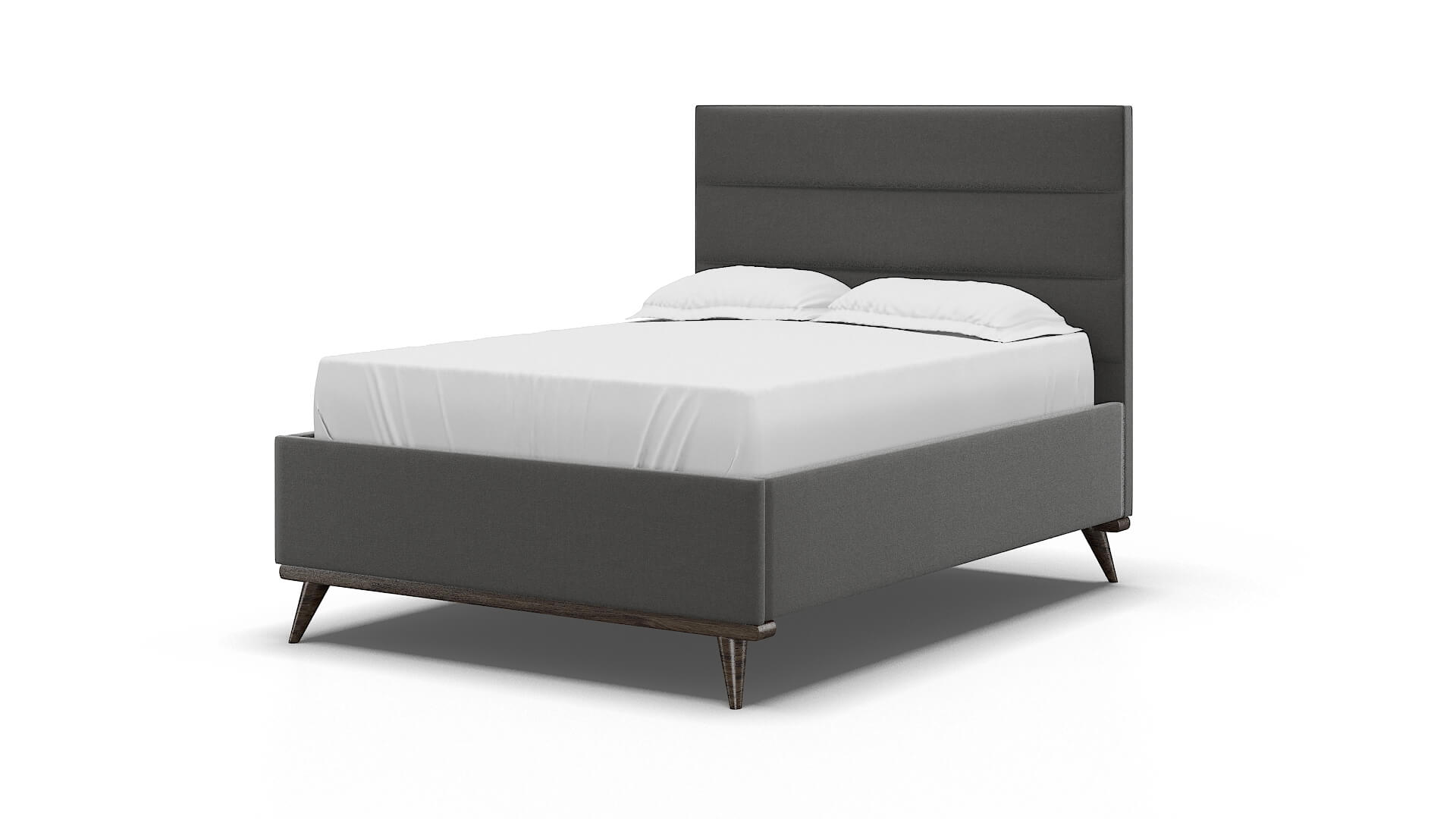 Hannela Rocket Charcoal Bed espresso legs 5