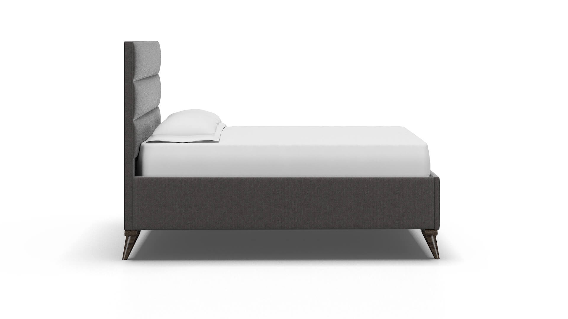Hannela Sasha Grey Bed espresso legs 3