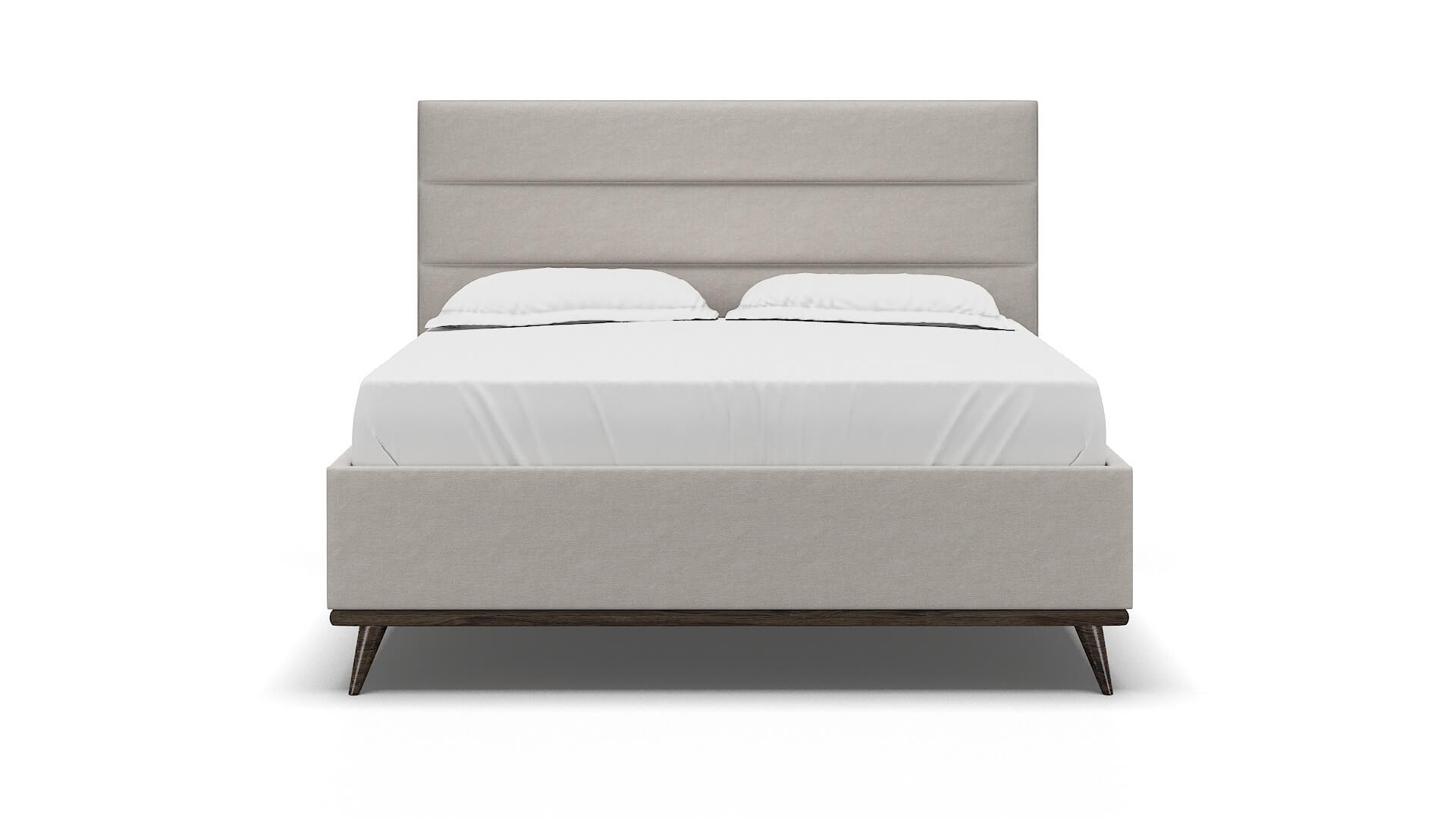 Hannela Suave Dove Bed King espresso legs 1