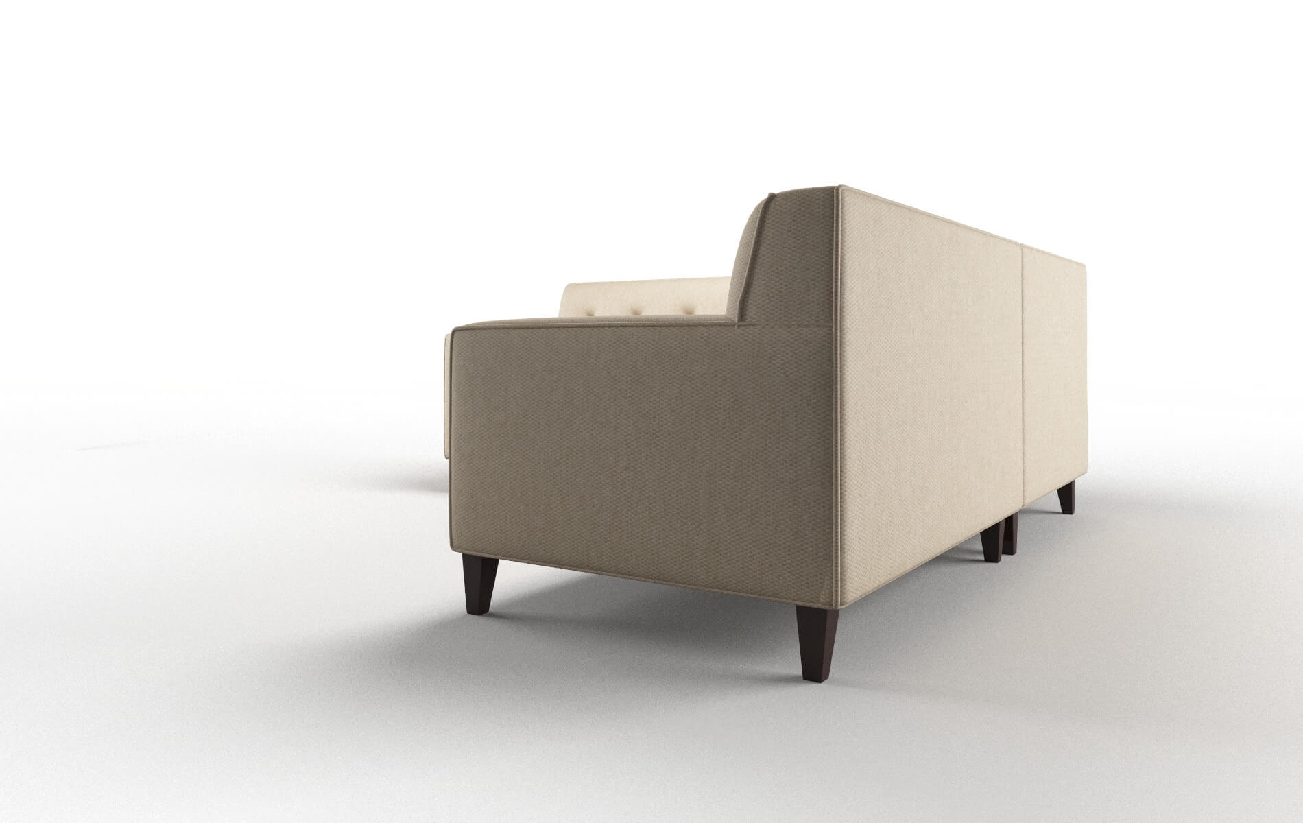 Harper Avenger Burlap Sectional espresso legs 4