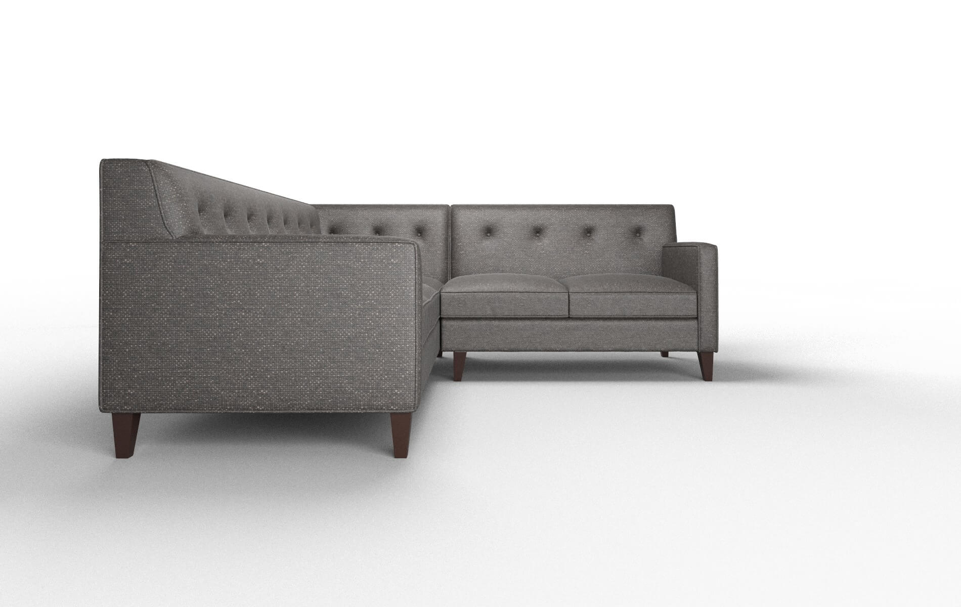 Harper Avenger Denim Sectional espresso legs 2