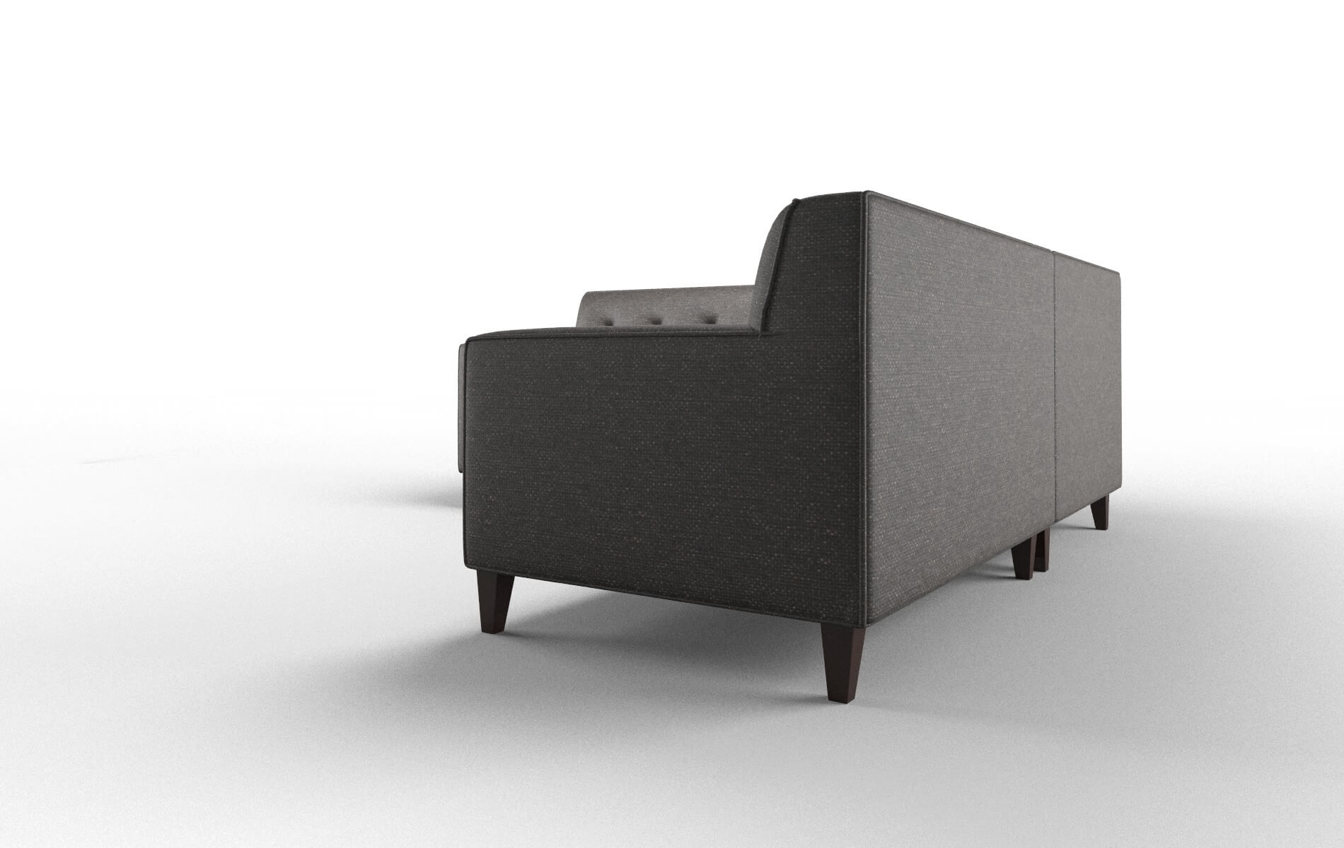 Harper Avenger Denim Sectional espresso legs 4