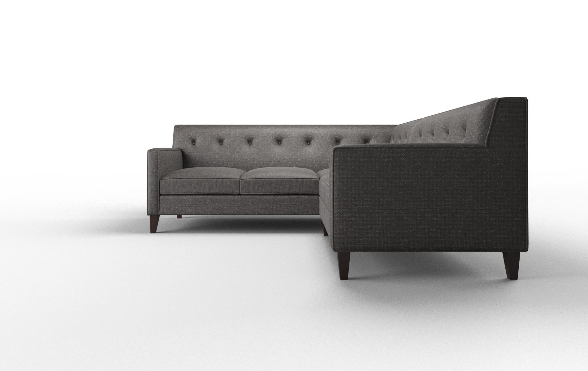 Harper Avenger Denim Sectional espresso legs 5