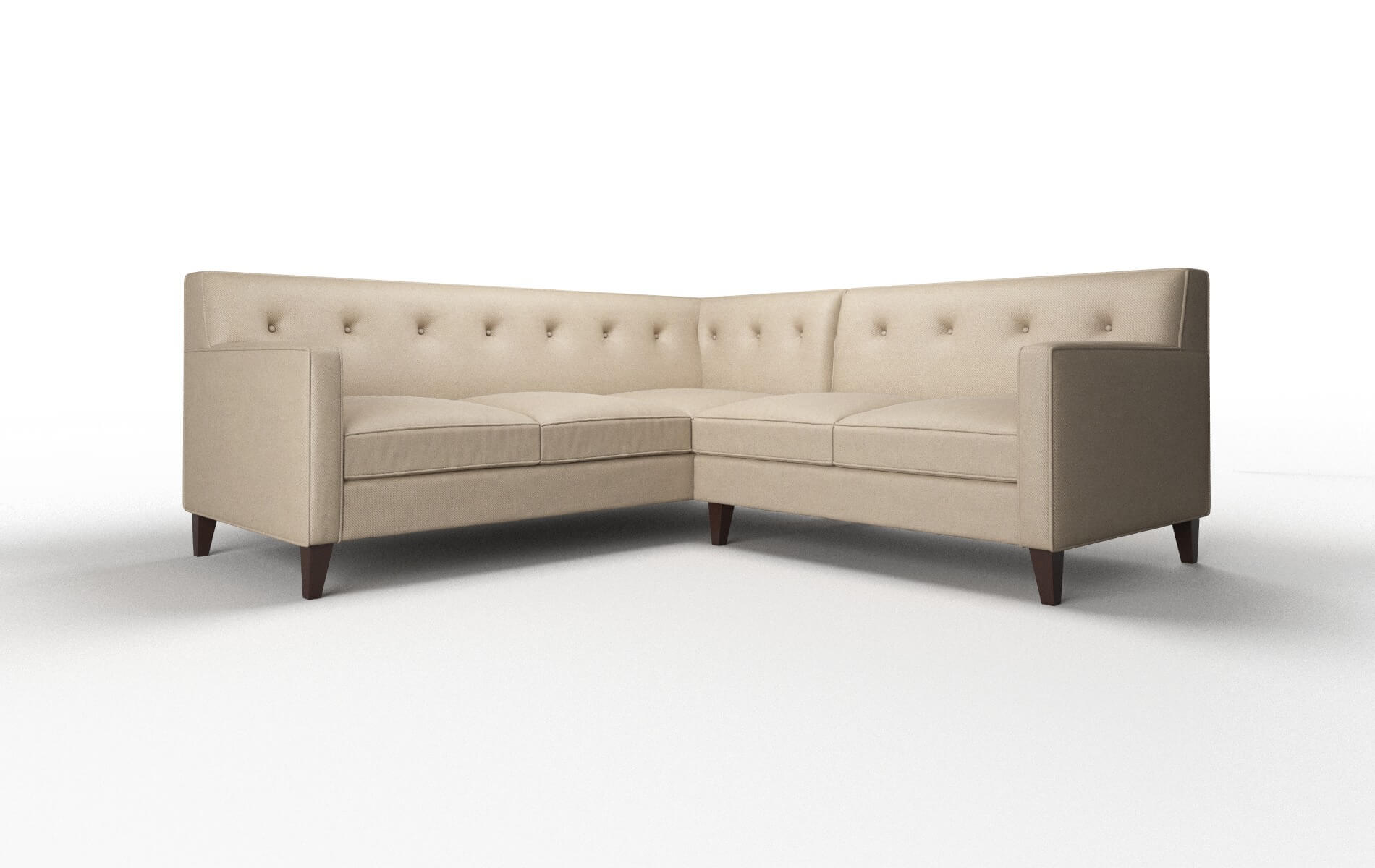 Harper Avenger Driftwood Sectional espresso legs 1