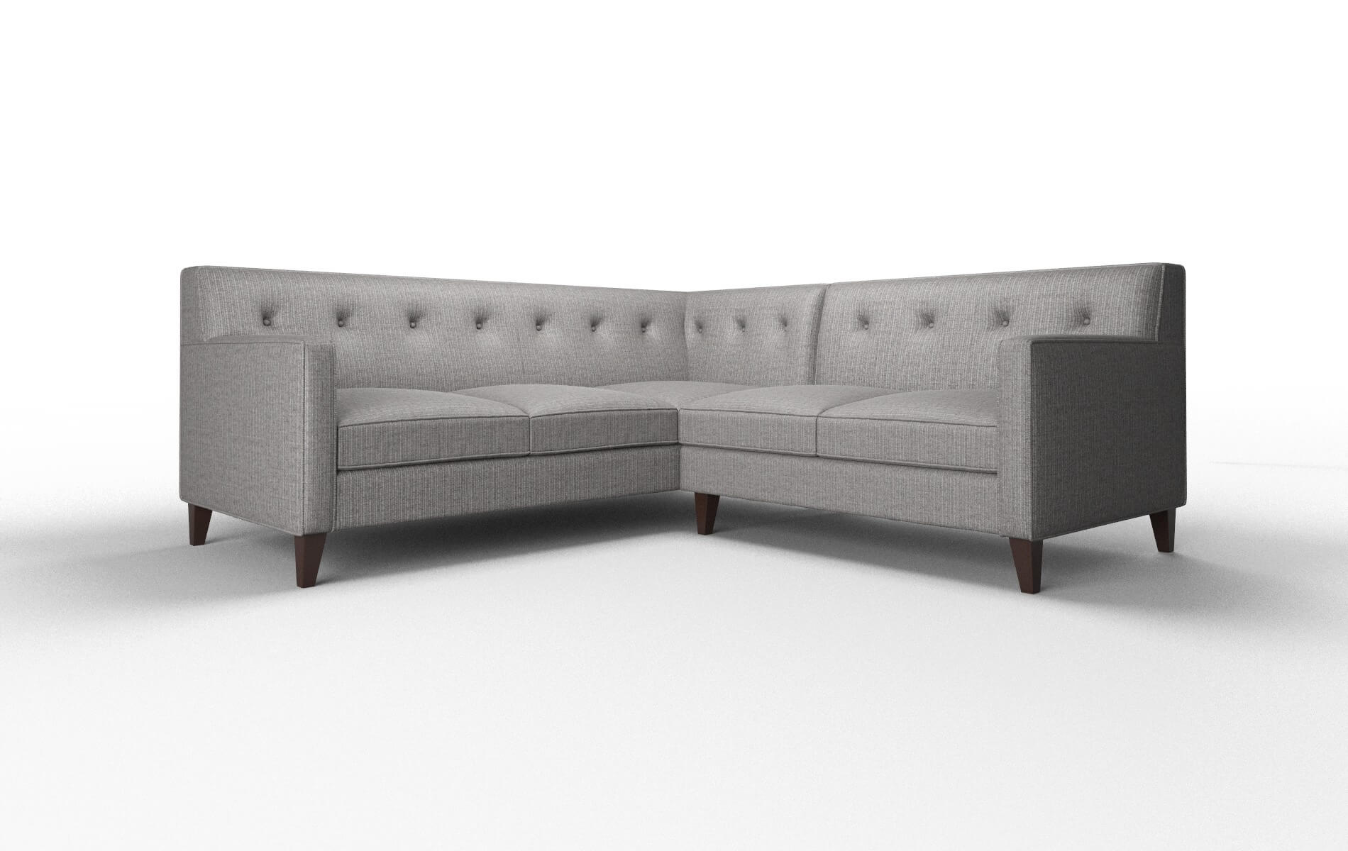 Harper Avenger Zinc Sectional espresso legs 1