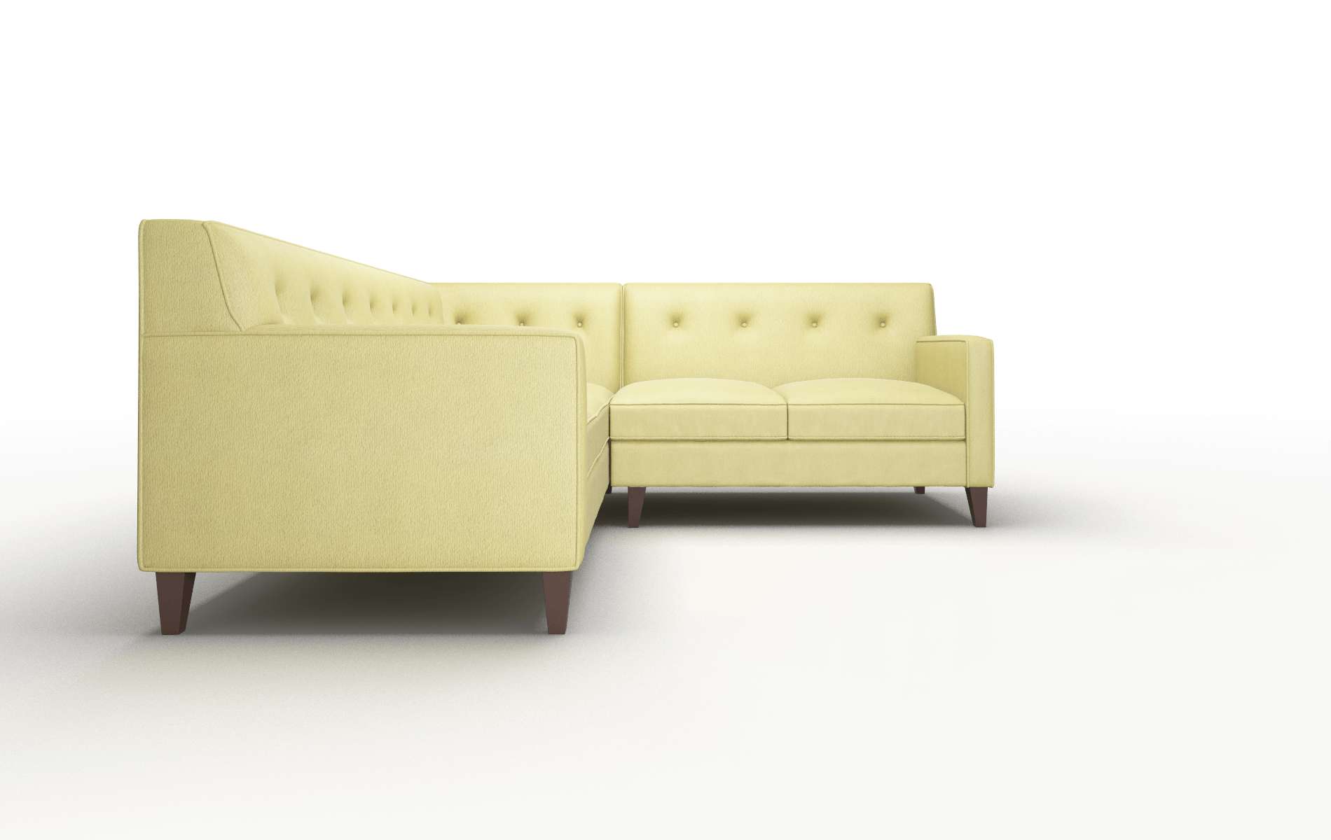 Harper Bella Apple Sectional espresso legs 2