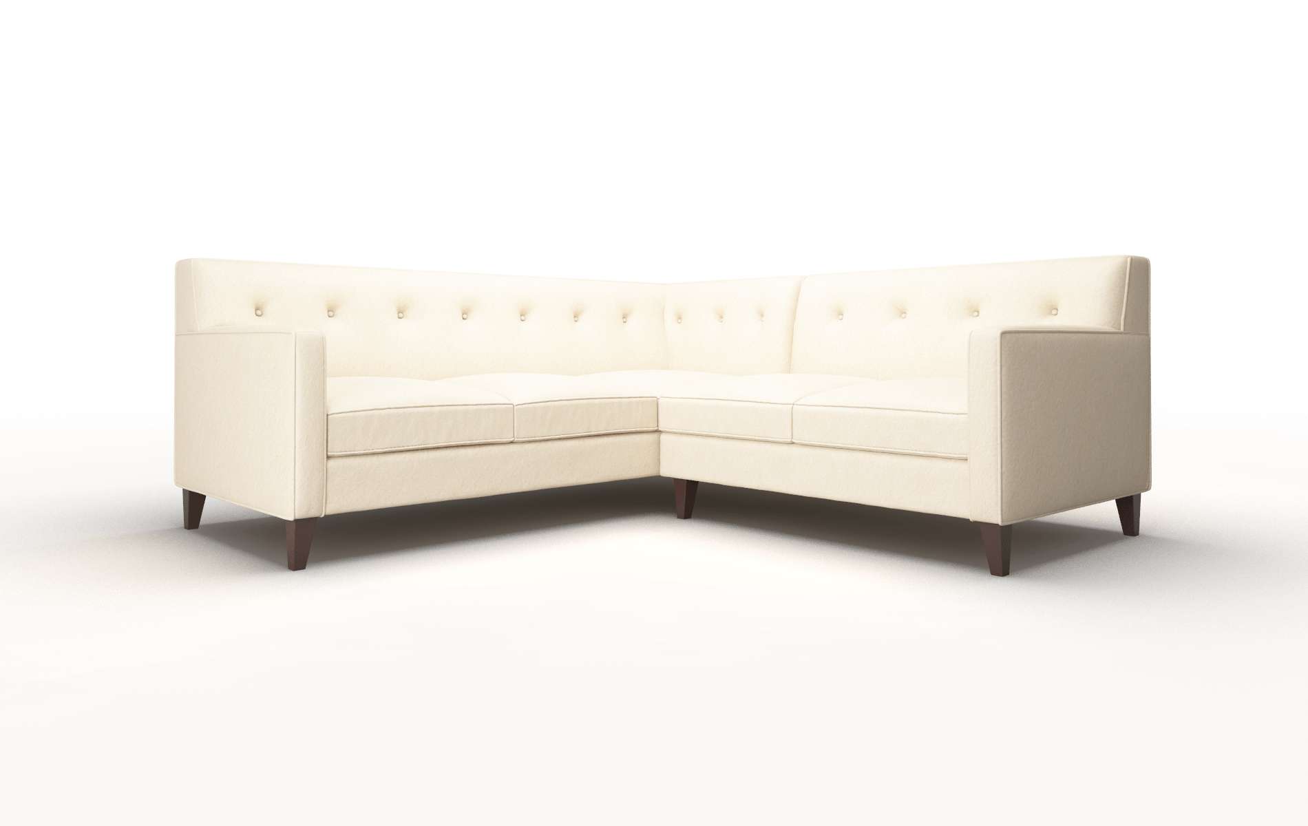 Harper Bella Buckwheat Sectional espresso legs 1