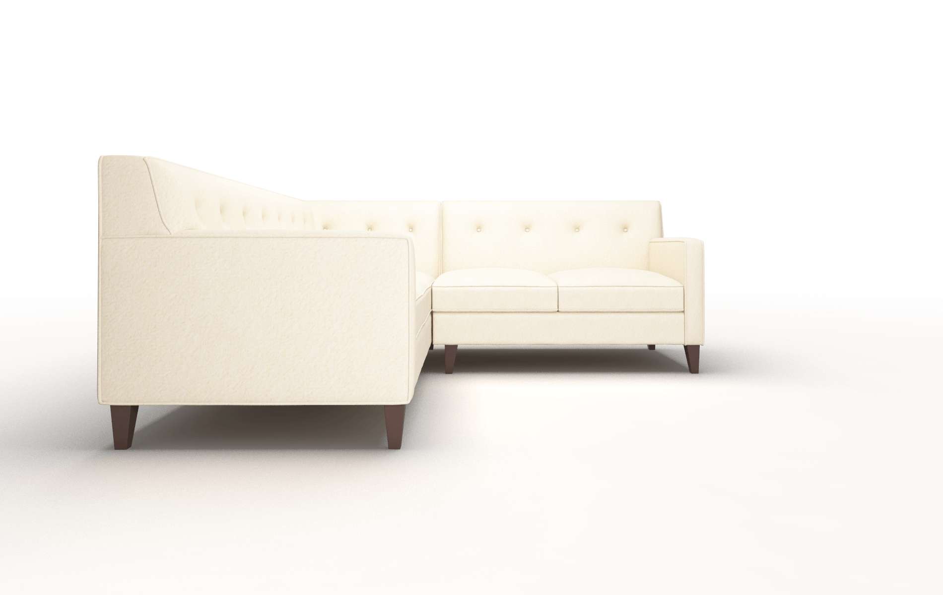 Harper Bella Buckwheat Sectional espresso legs 2